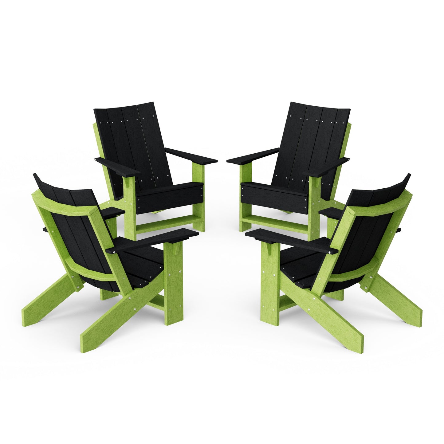 Contemporary Modern Adirondack Chairs Set of 4