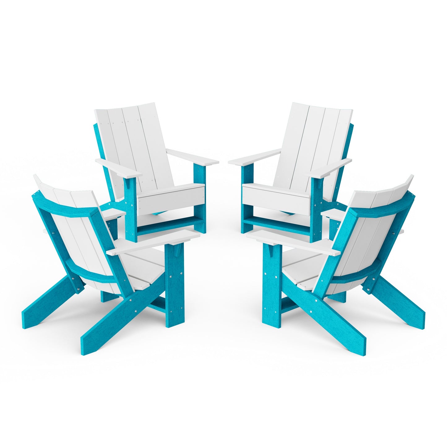 Contemporary Modern Adirondack Chairs Set of 4
