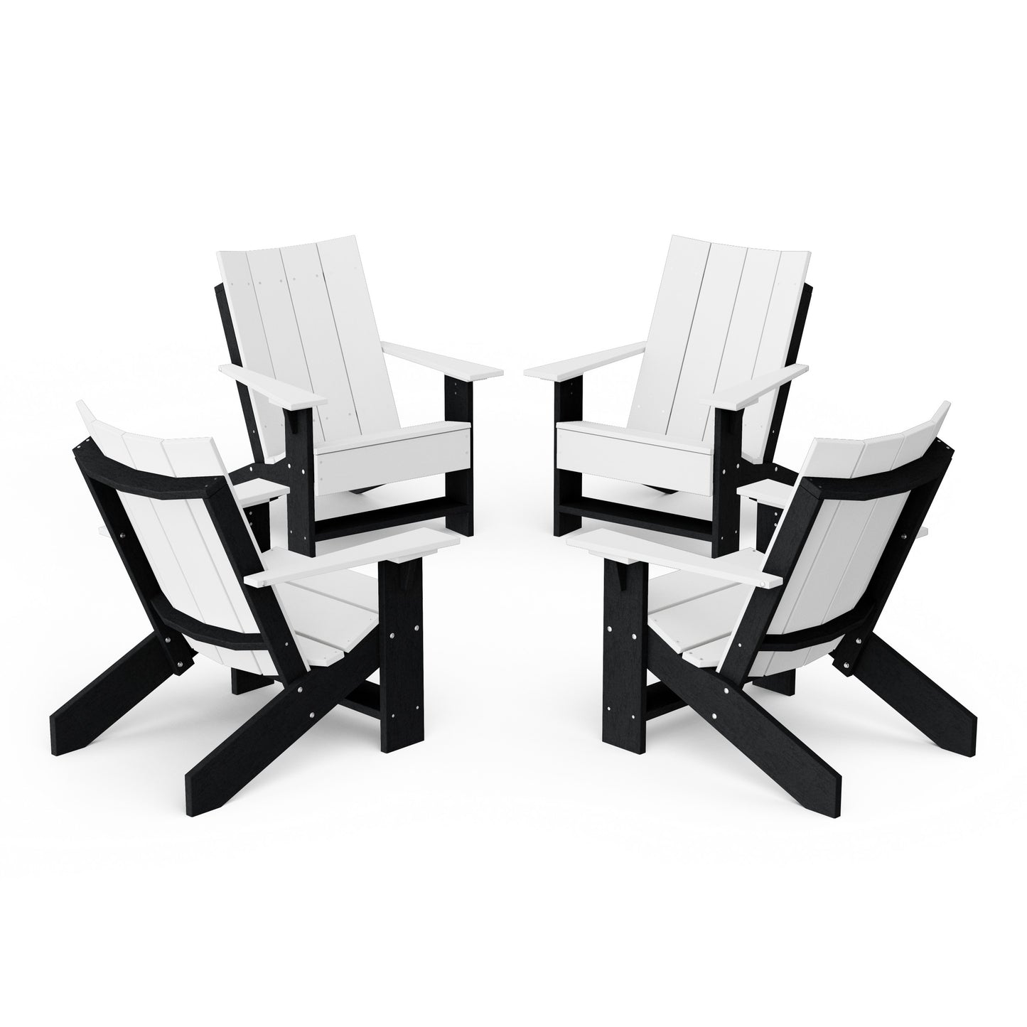 Contemporary Modern Adirondack Chairs Set of 4