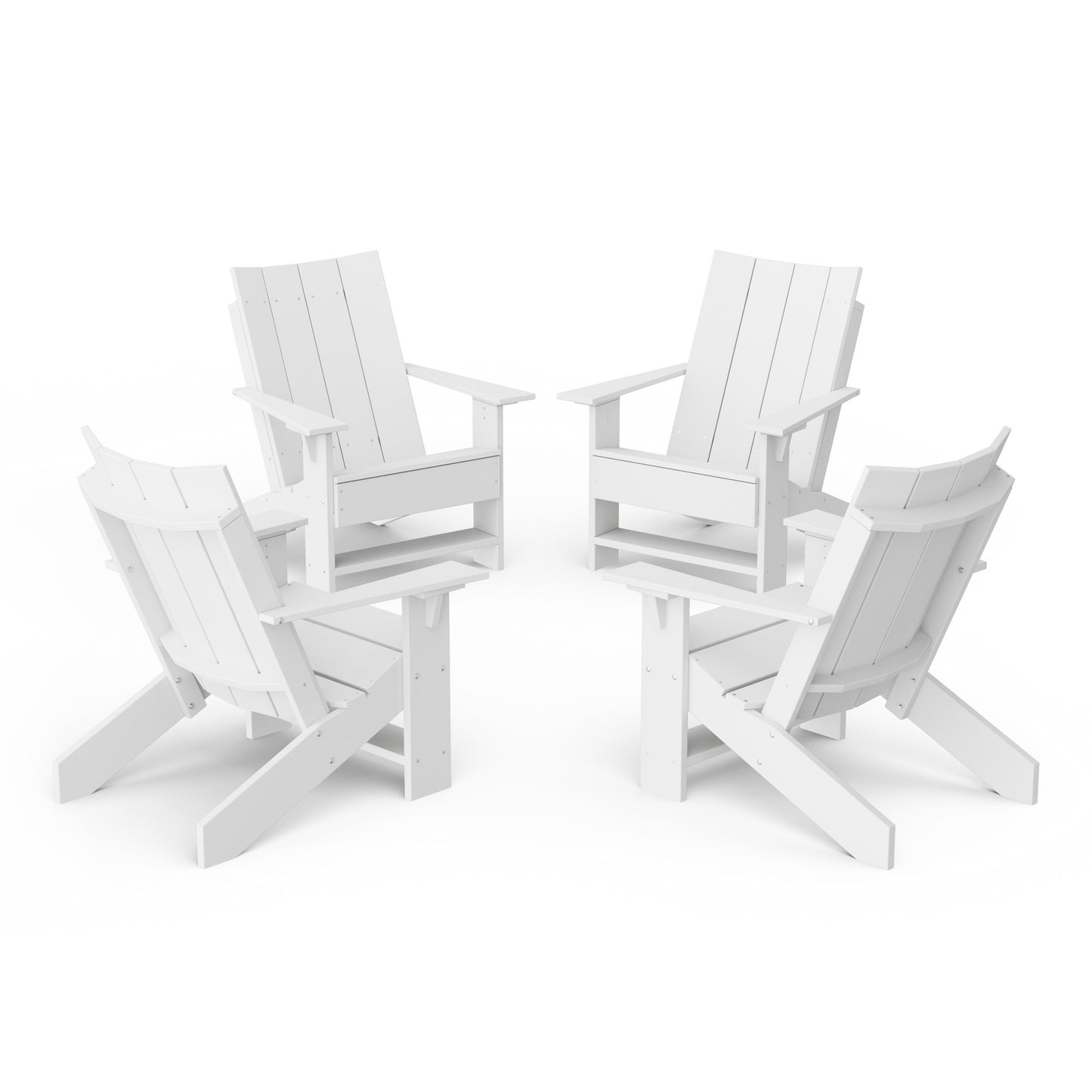 Contemporary Modern Adirondack Chairs Set of 4