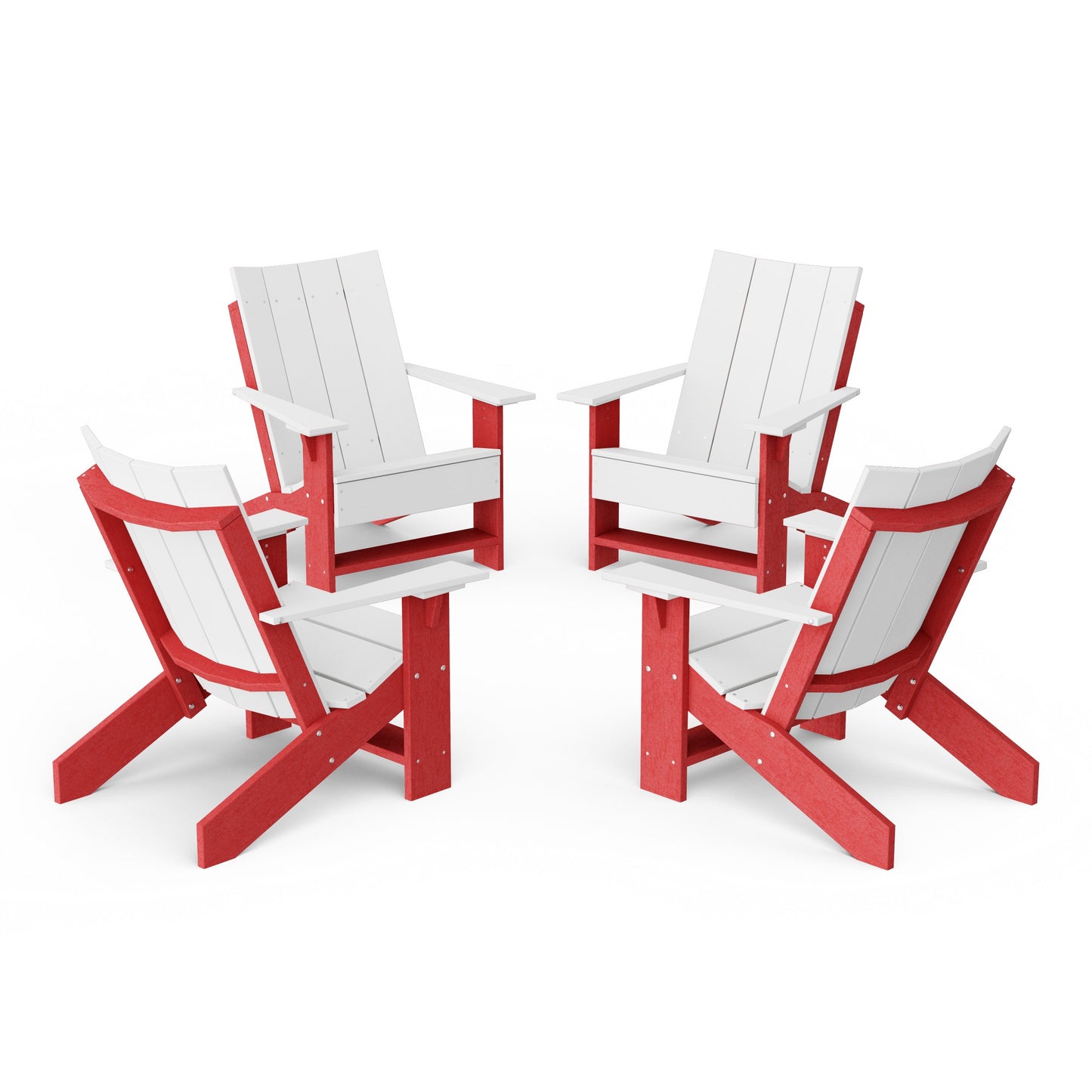 Contemporary Modern Adirondack Chairs Set of 4