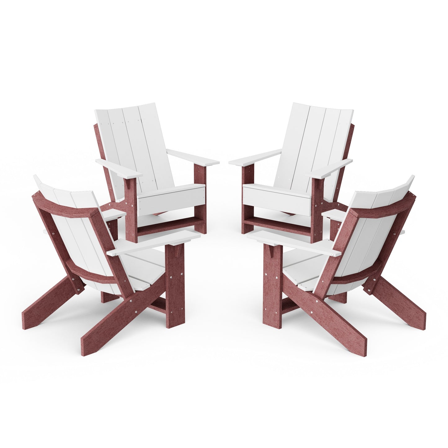 Contemporary Modern Adirondack Chairs Set of 4
