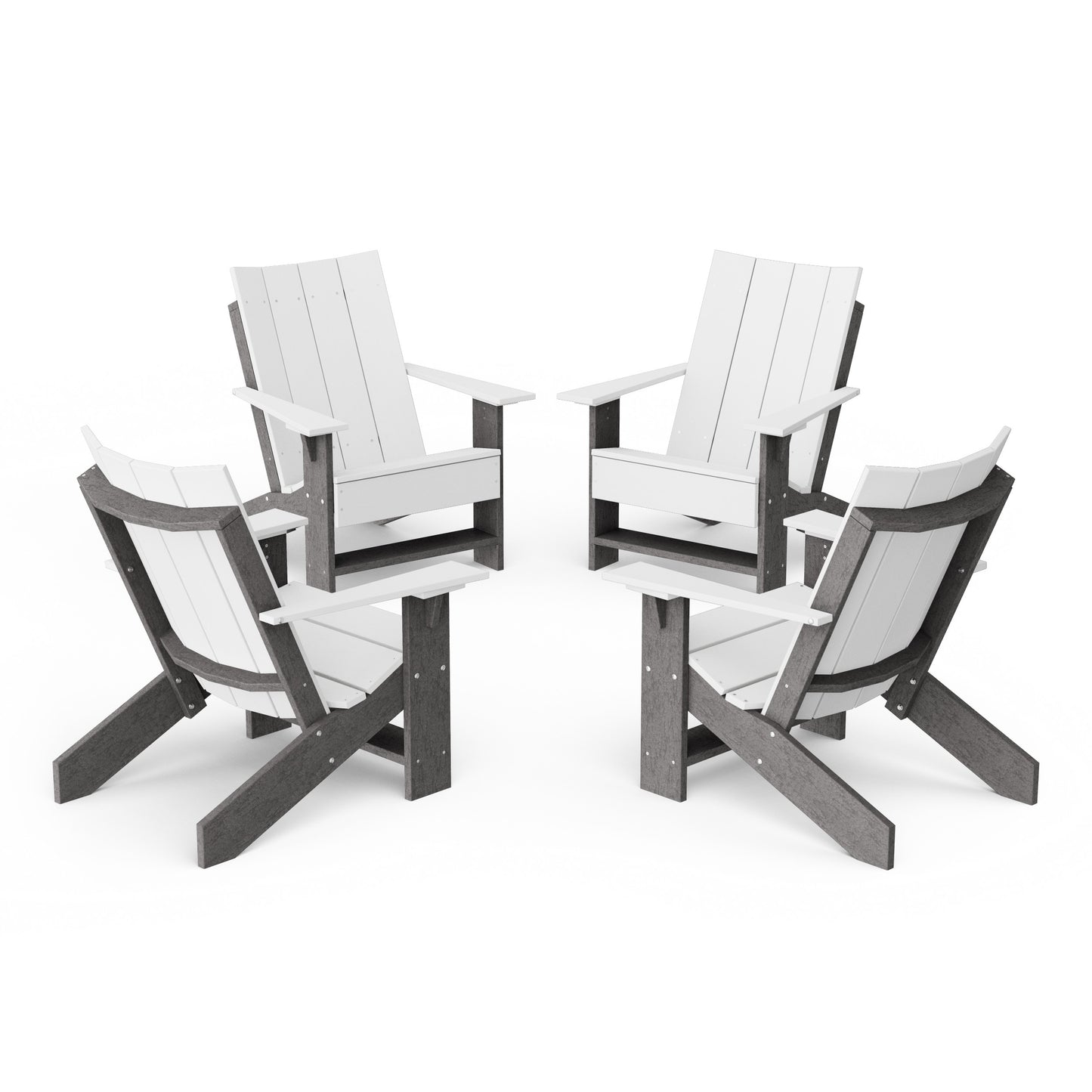 Contemporary Modern Adirondack Chairs Set of 4