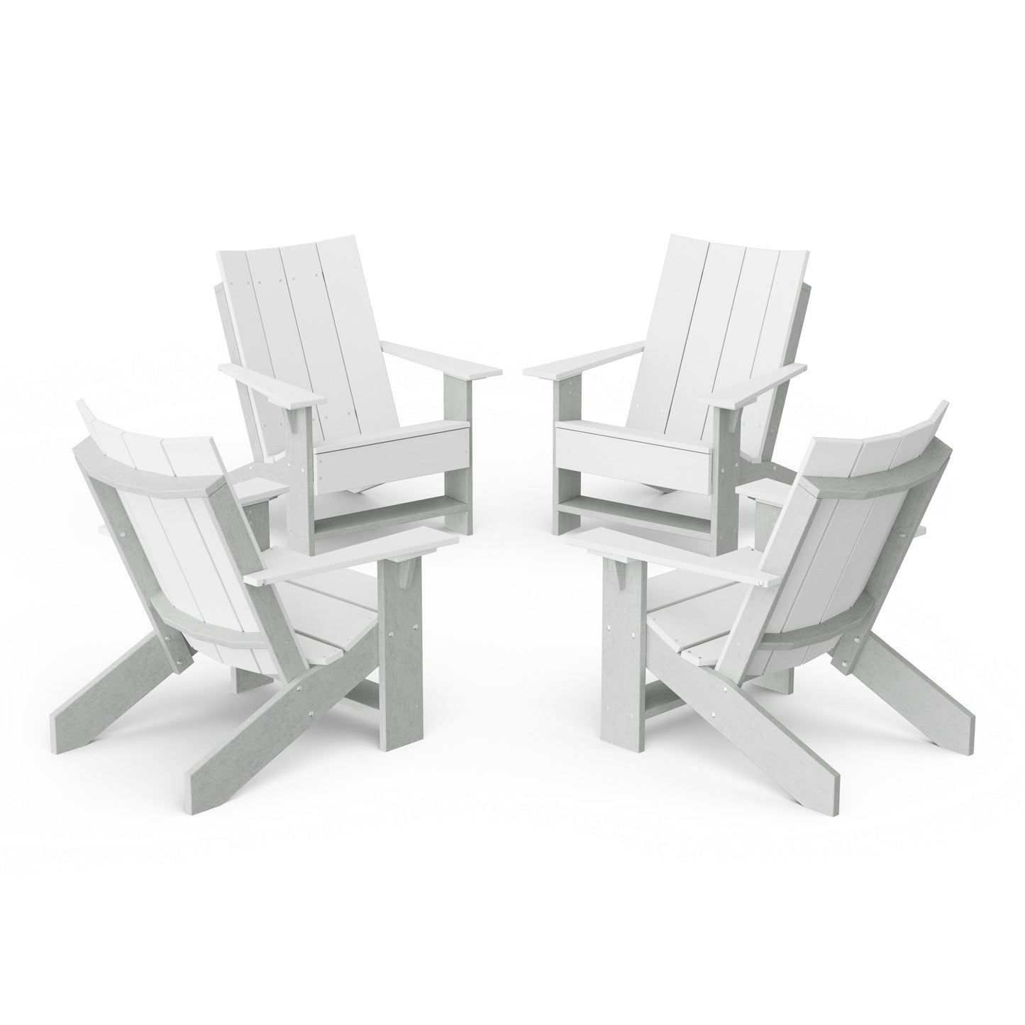Contemporary Modern Adirondack Chairs Set of 4