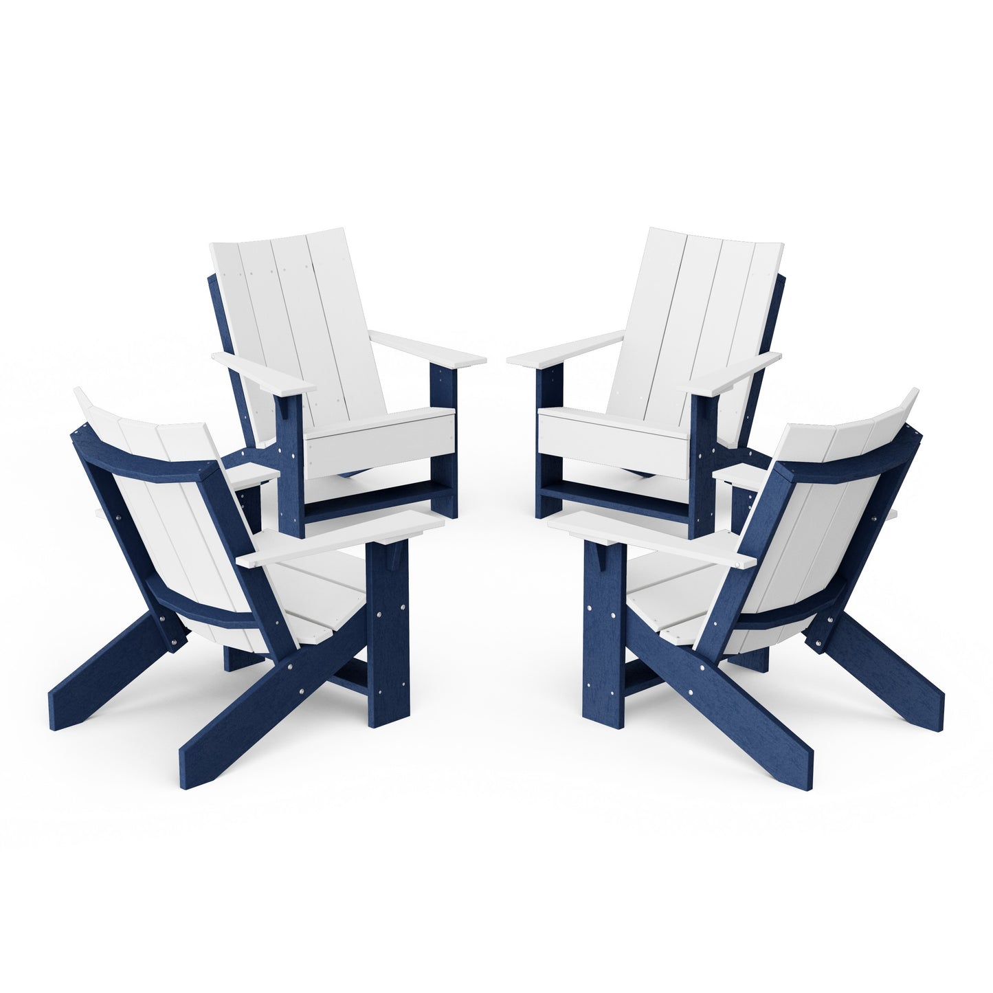 Contemporary Modern Adirondack Chairs Set of 4