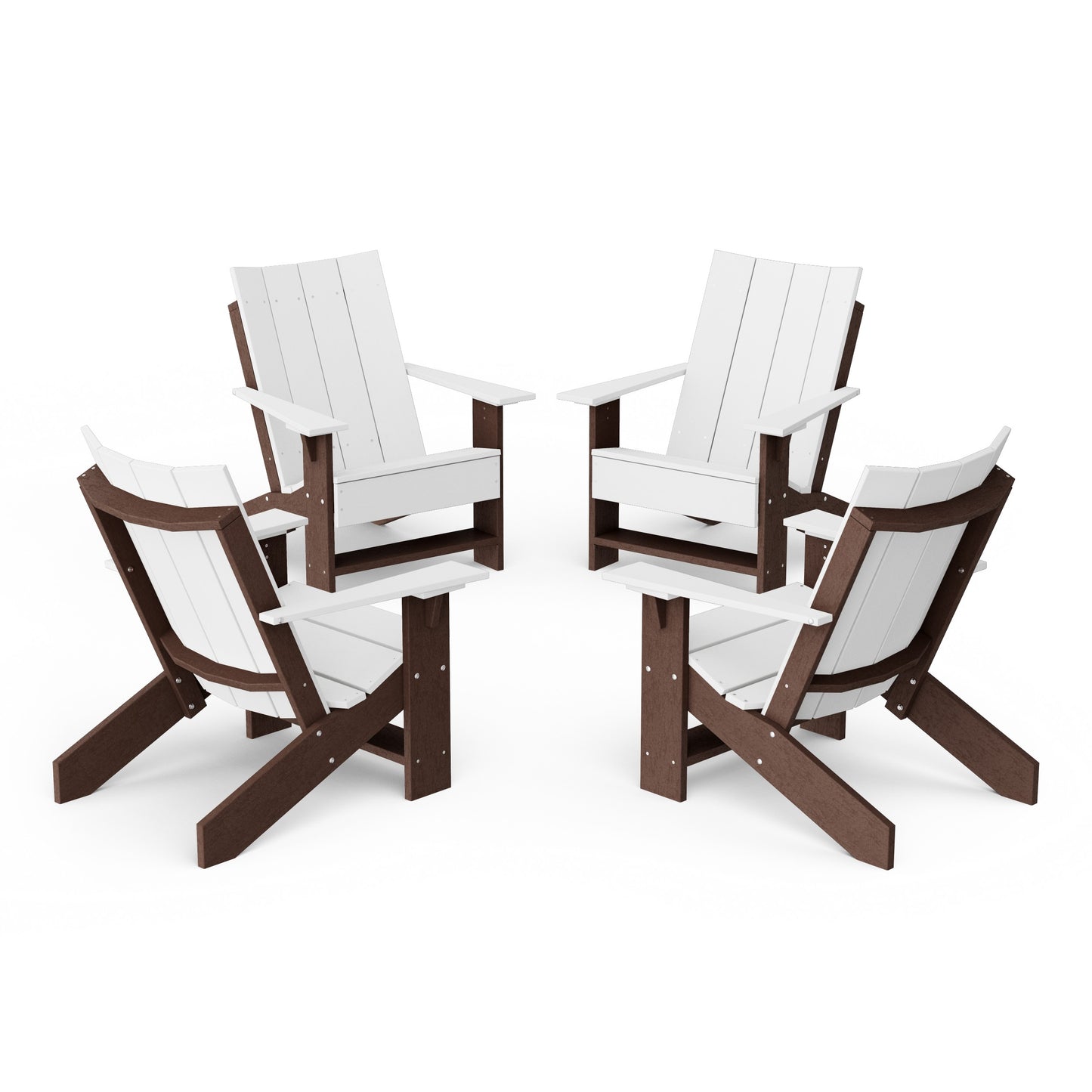 Contemporary Modern Adirondack Chairs Set of 4