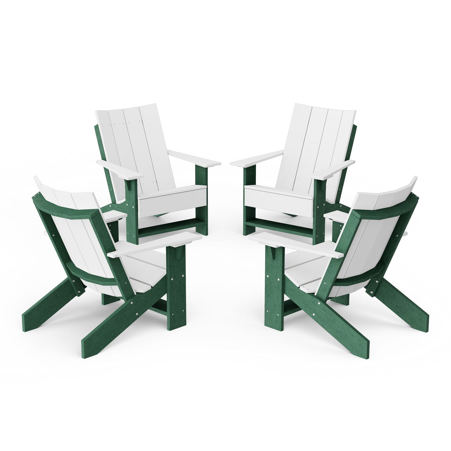 Contemporary Modern Adirondack Chairs Set of 4