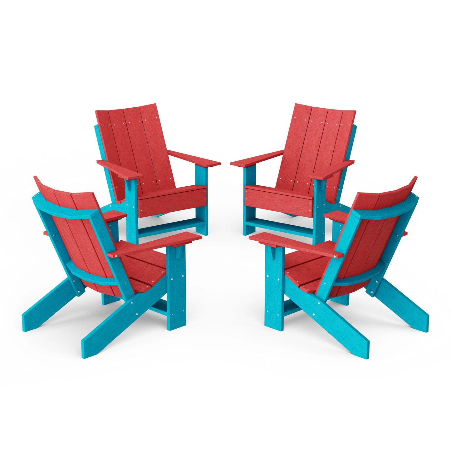 Contemporary Modern Adirondack Chairs Set of 4