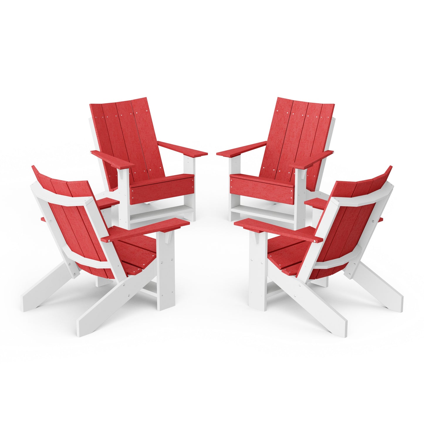 Contemporary Modern Adirondack Chairs Set of 4