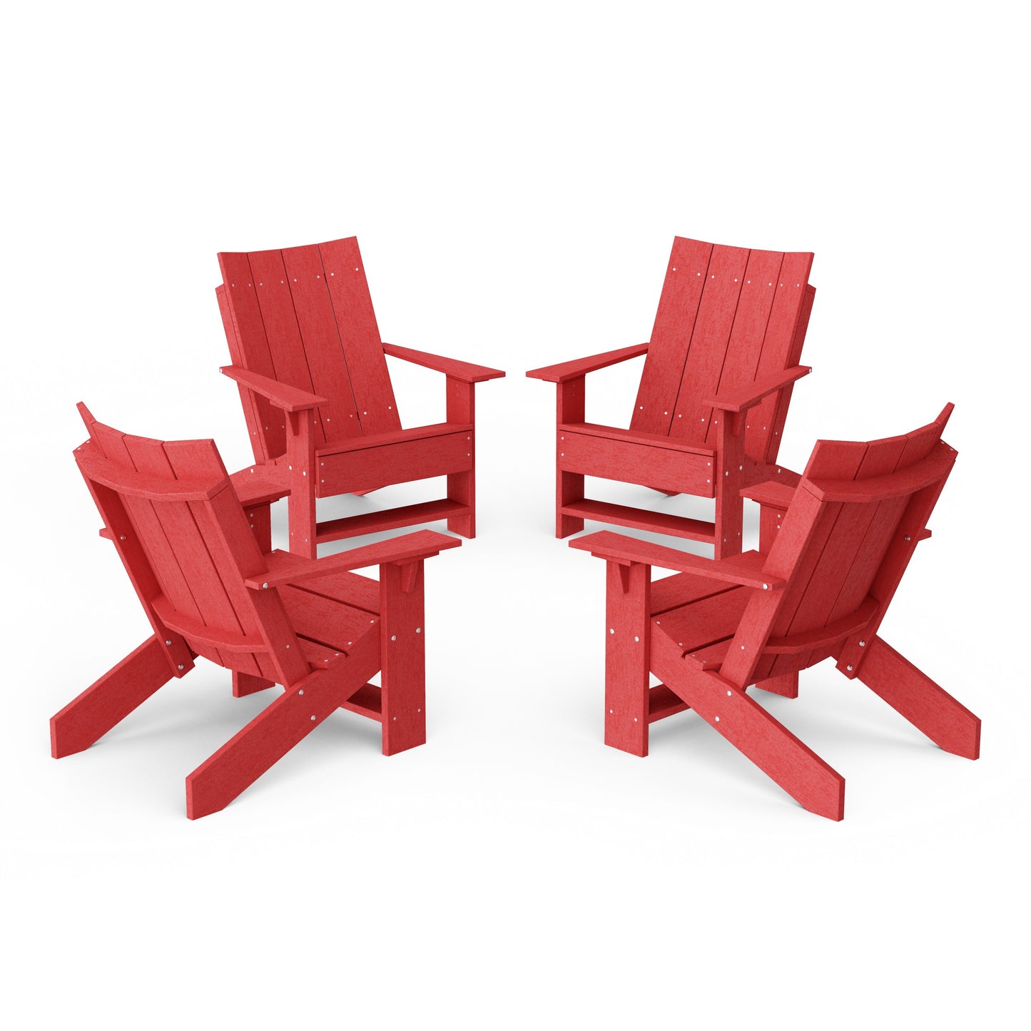 Contemporary Modern Adirondack Chairs Set of 4
