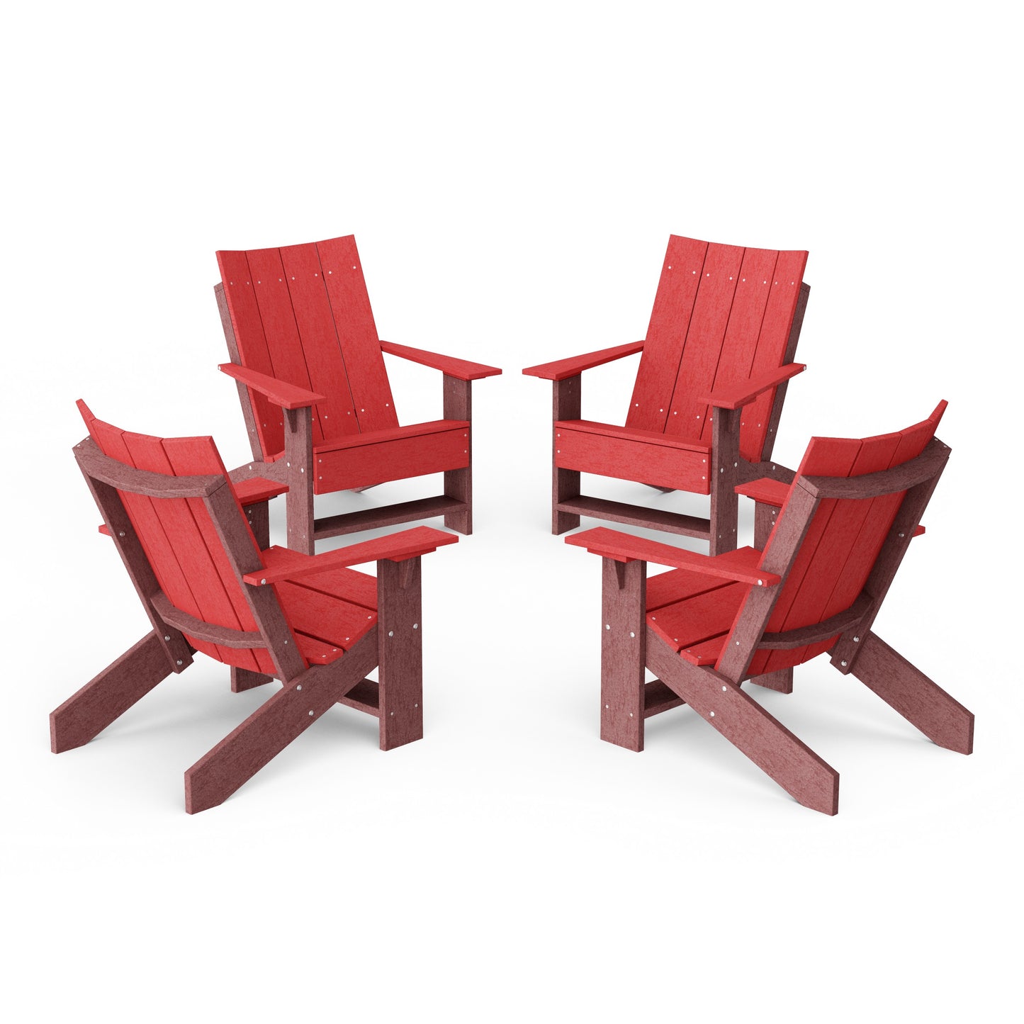 Contemporary Modern Adirondack Chairs Set of 4