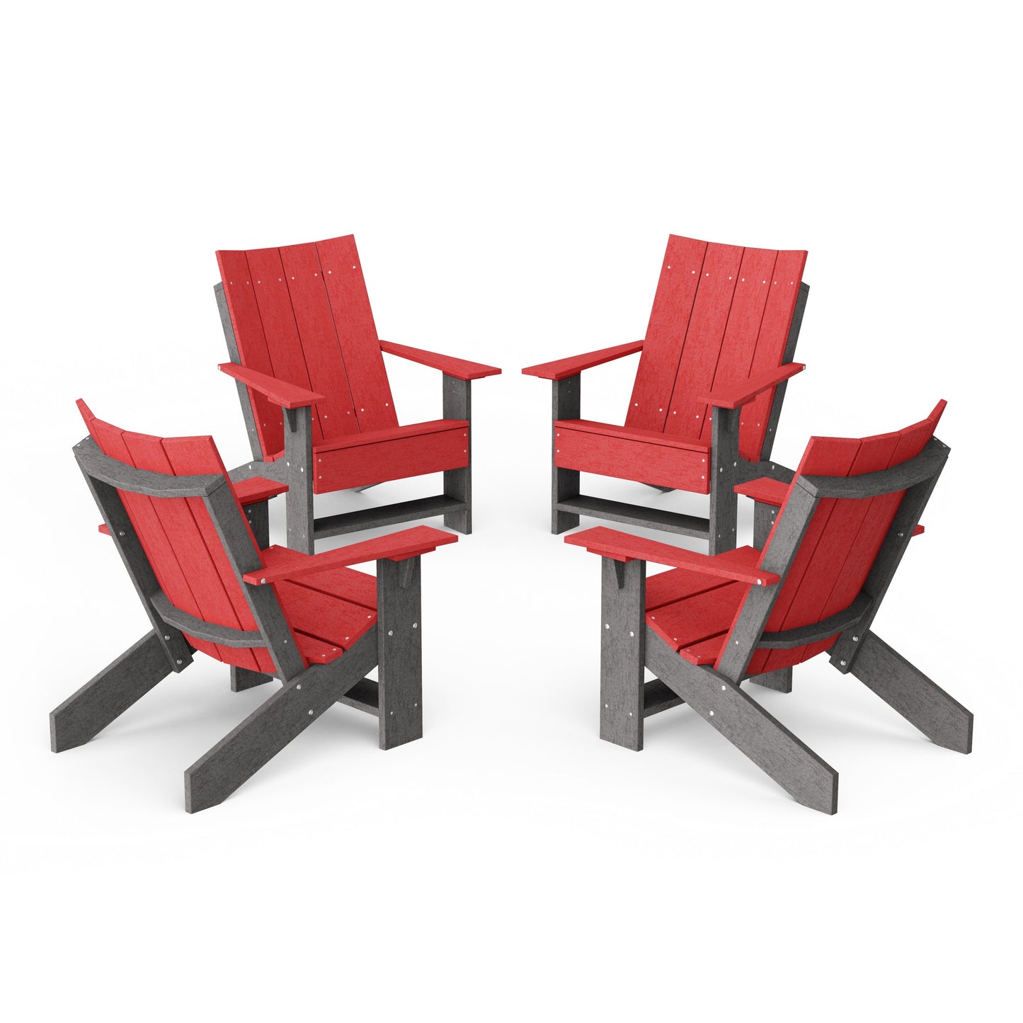 Contemporary Modern Adirondack Chairs Set of 4