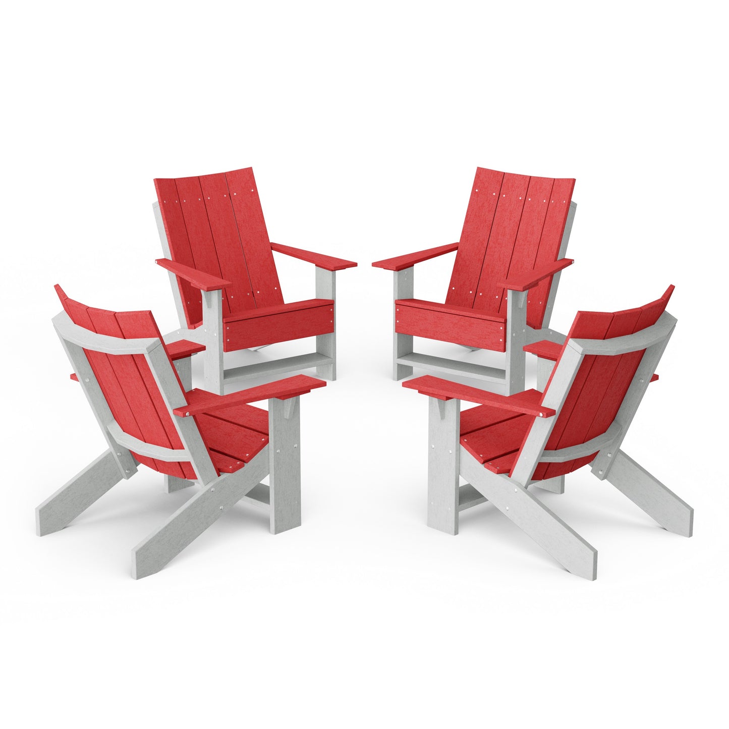 Contemporary Modern Adirondack Chairs Set of 4