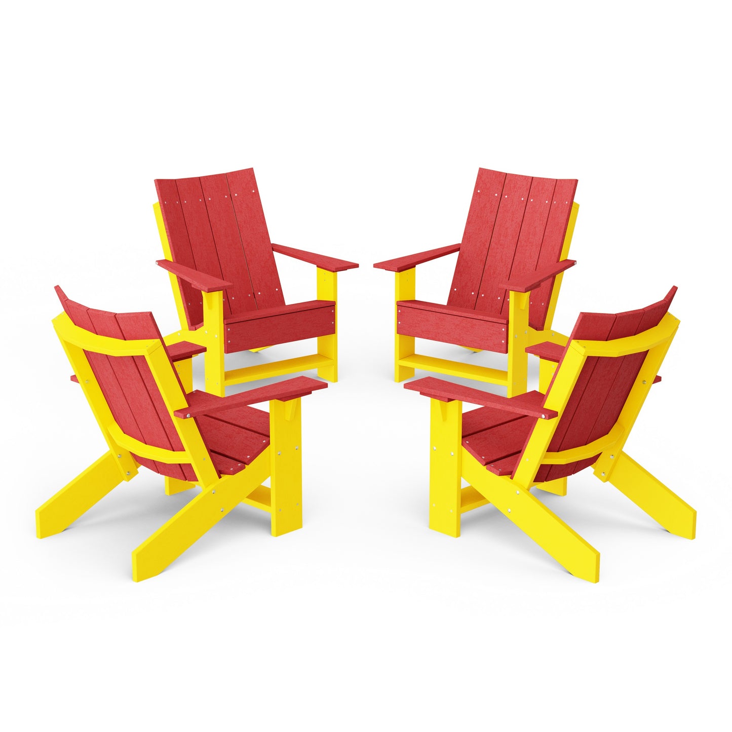 Contemporary Modern Adirondack Chairs Set of 4
