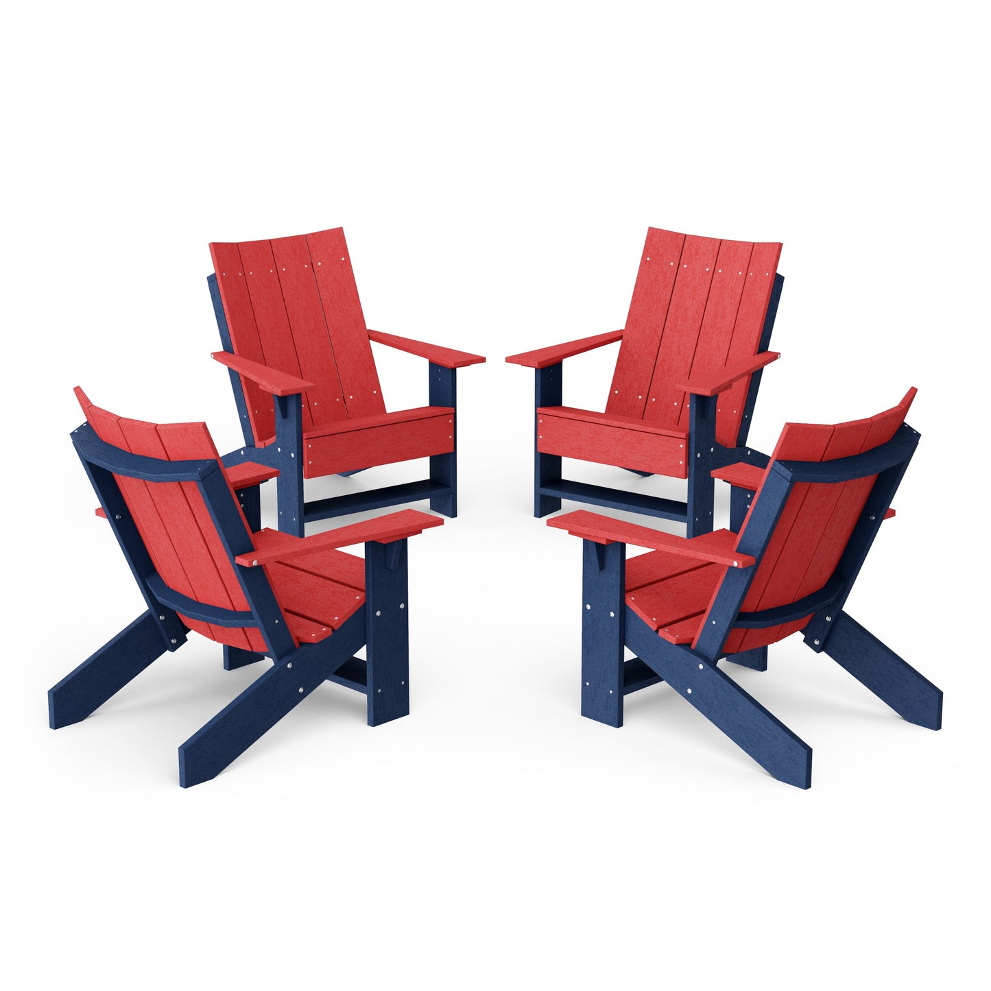 Contemporary Modern Adirondack Chairs Set of 4