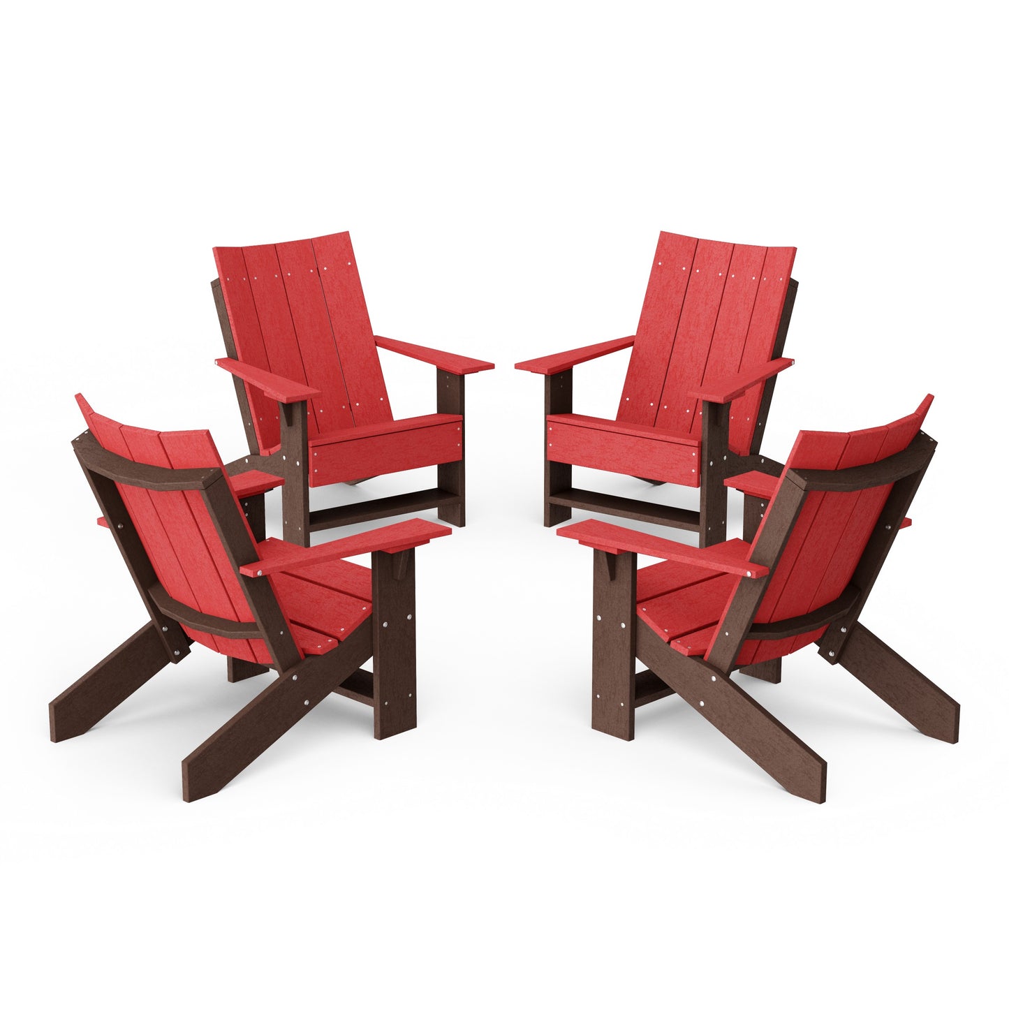 Contemporary Modern Adirondack Chairs Set of 4