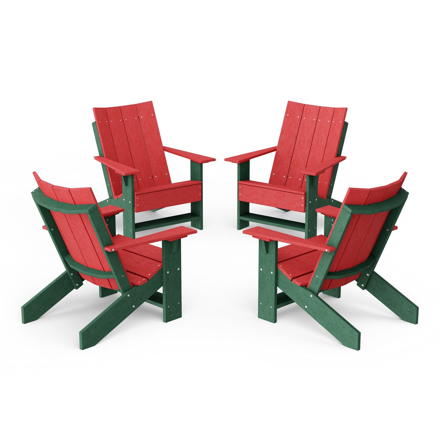 Contemporary Modern Adirondack Chairs Set of 4