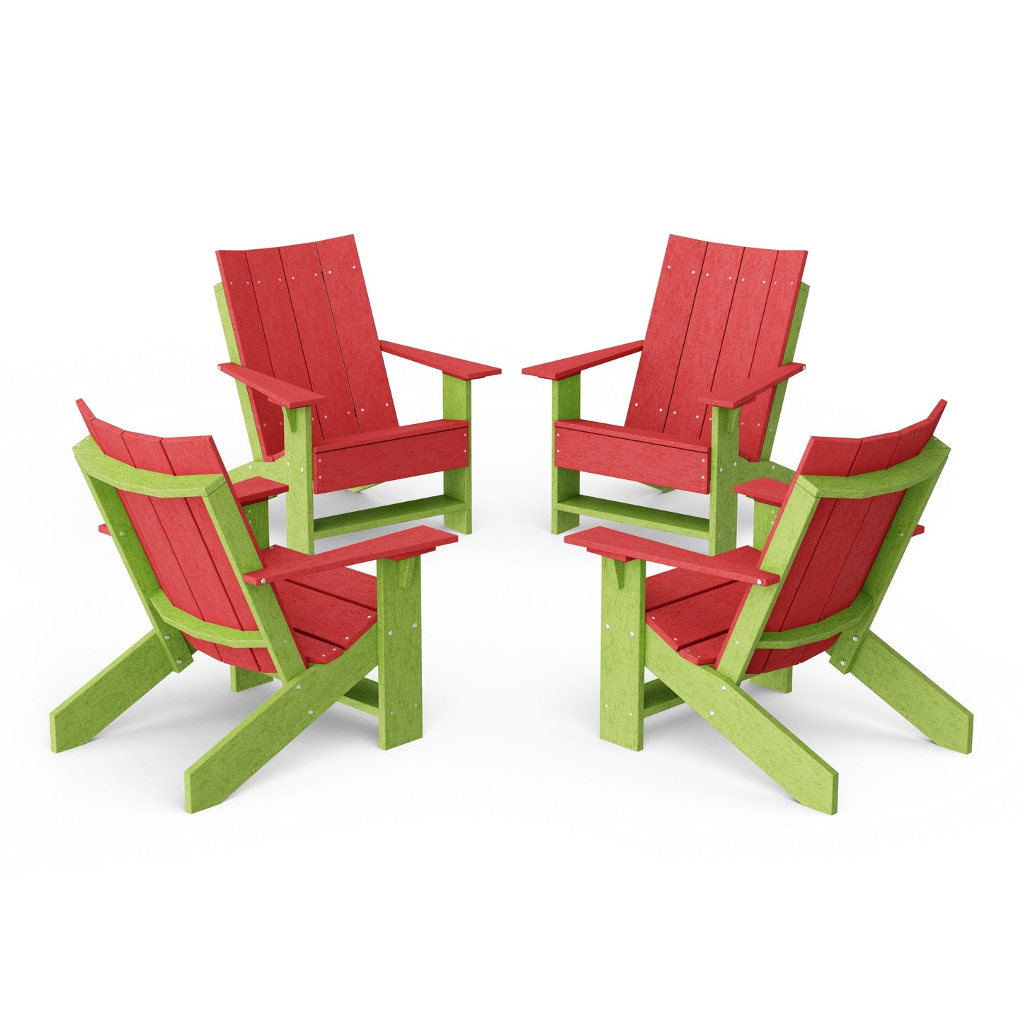 Contemporary Modern Adirondack Chairs Set of 4