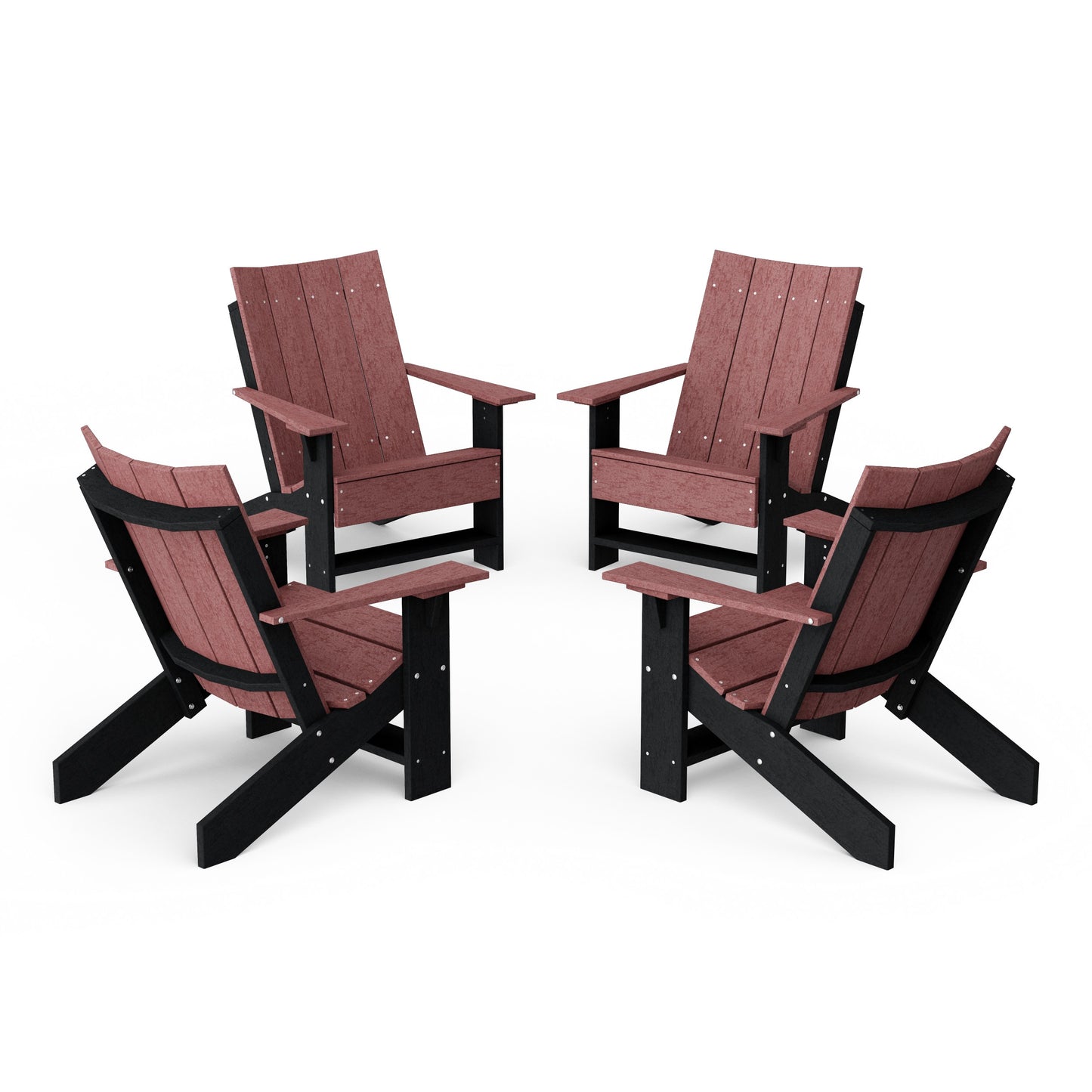 Contemporary Modern Adirondack Chairs Set of 4