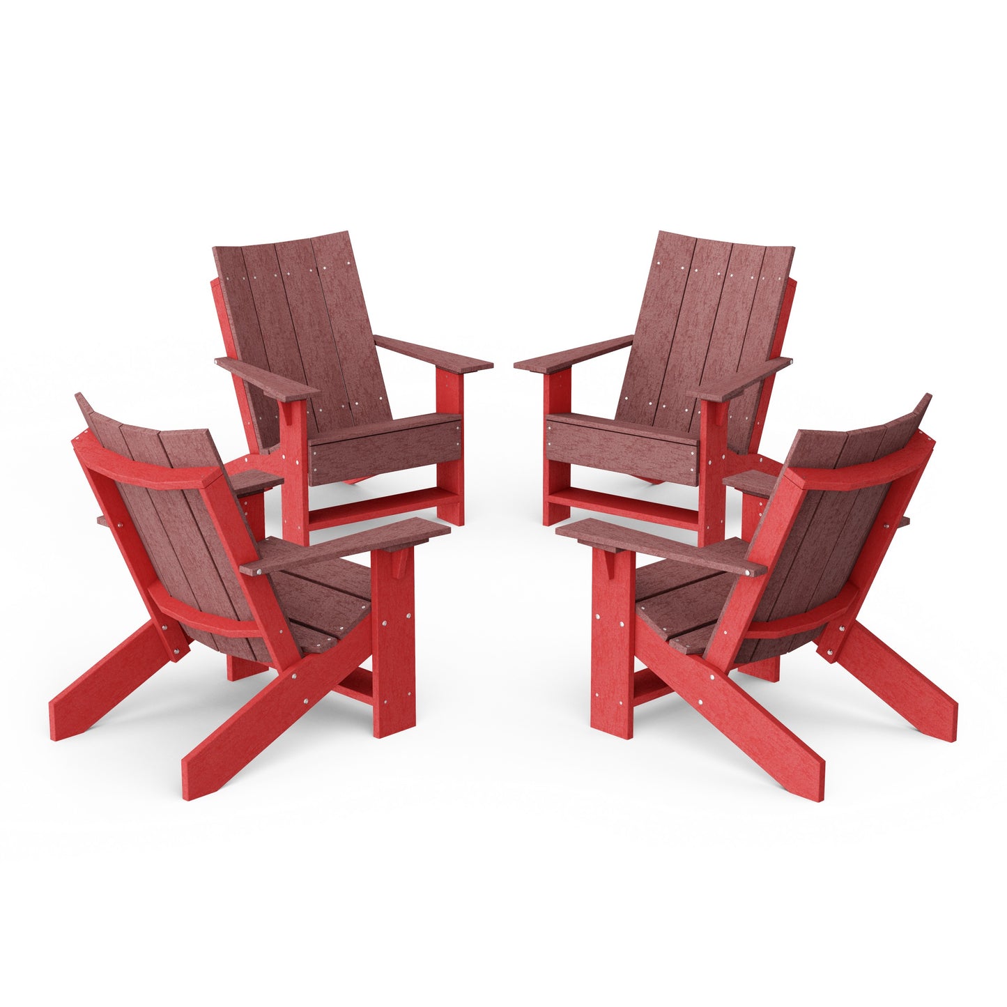 Contemporary Modern Adirondack Chairs Set of 4