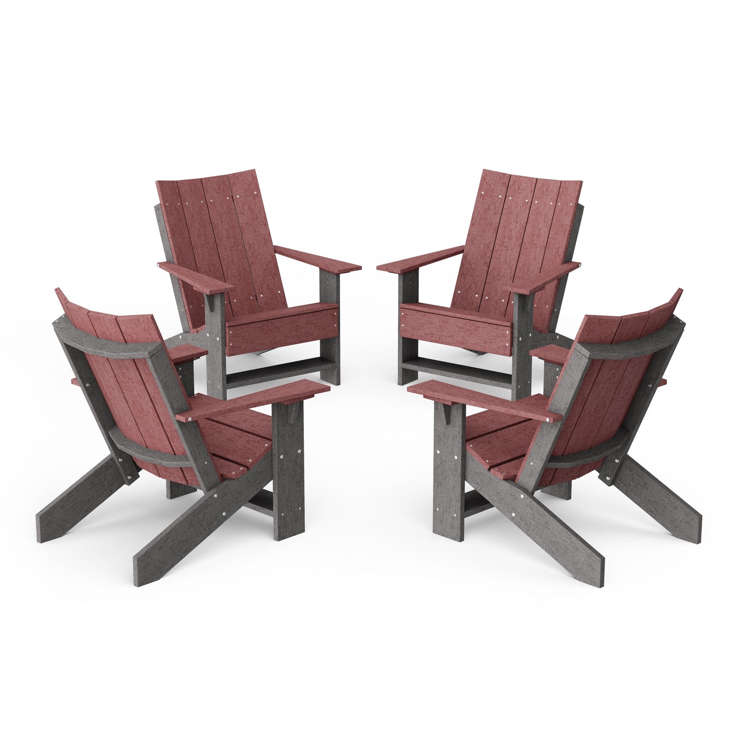 Contemporary Modern Adirondack Chairs Set of 4