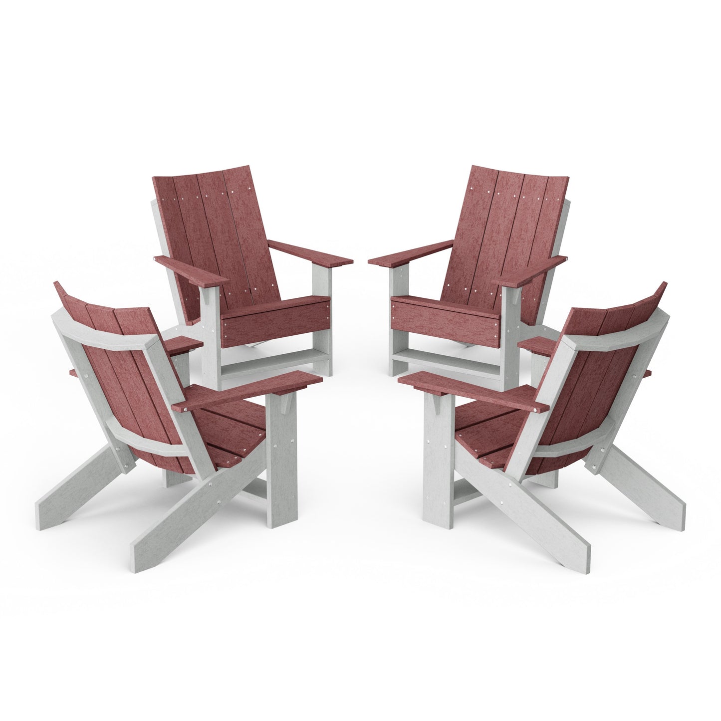 Contemporary Modern Adirondack Chairs Set of 4