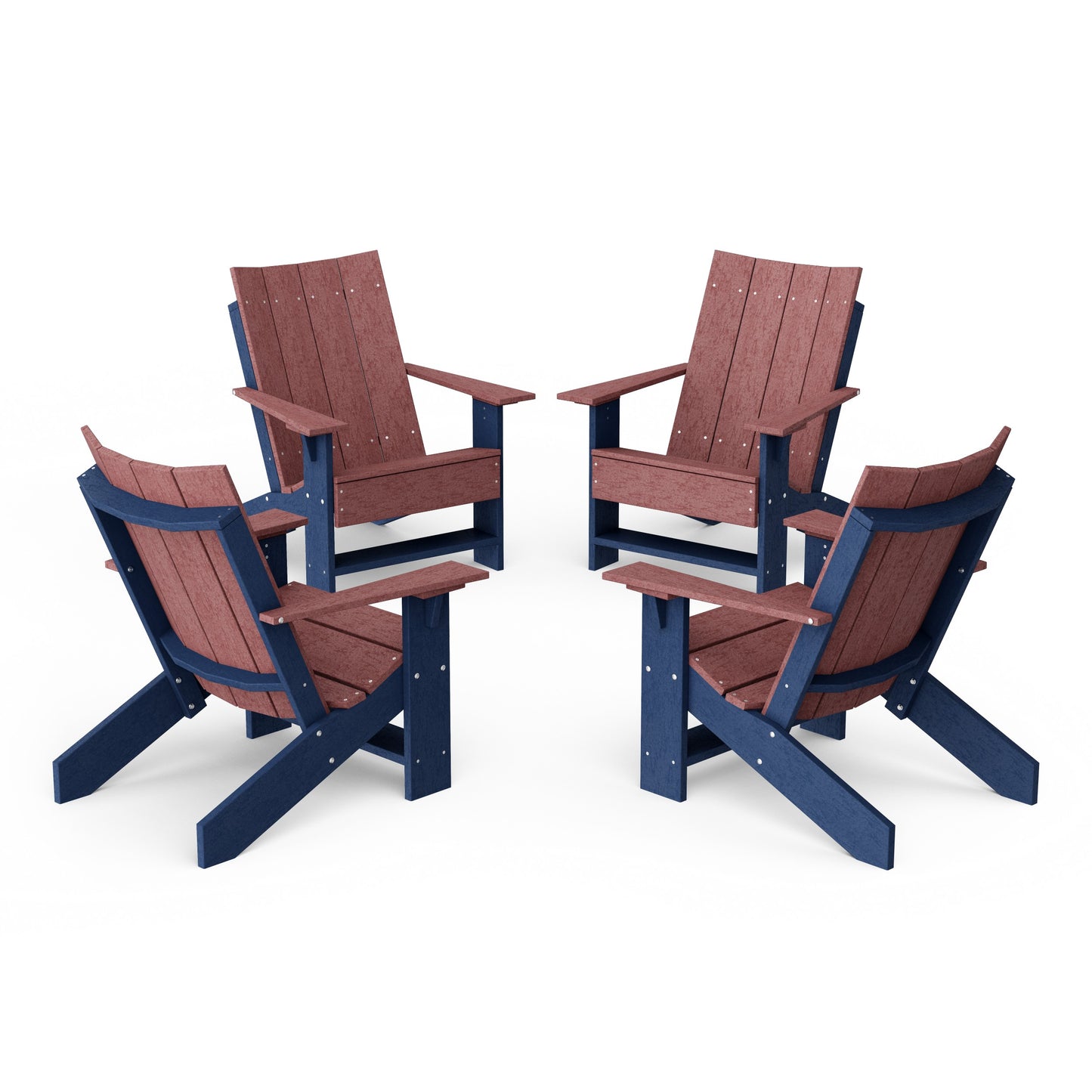 Contemporary Modern Adirondack Chairs Set of 4
