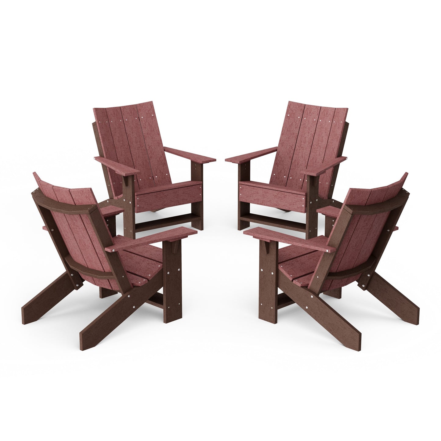 Contemporary Modern Adirondack Chairs Set of 4