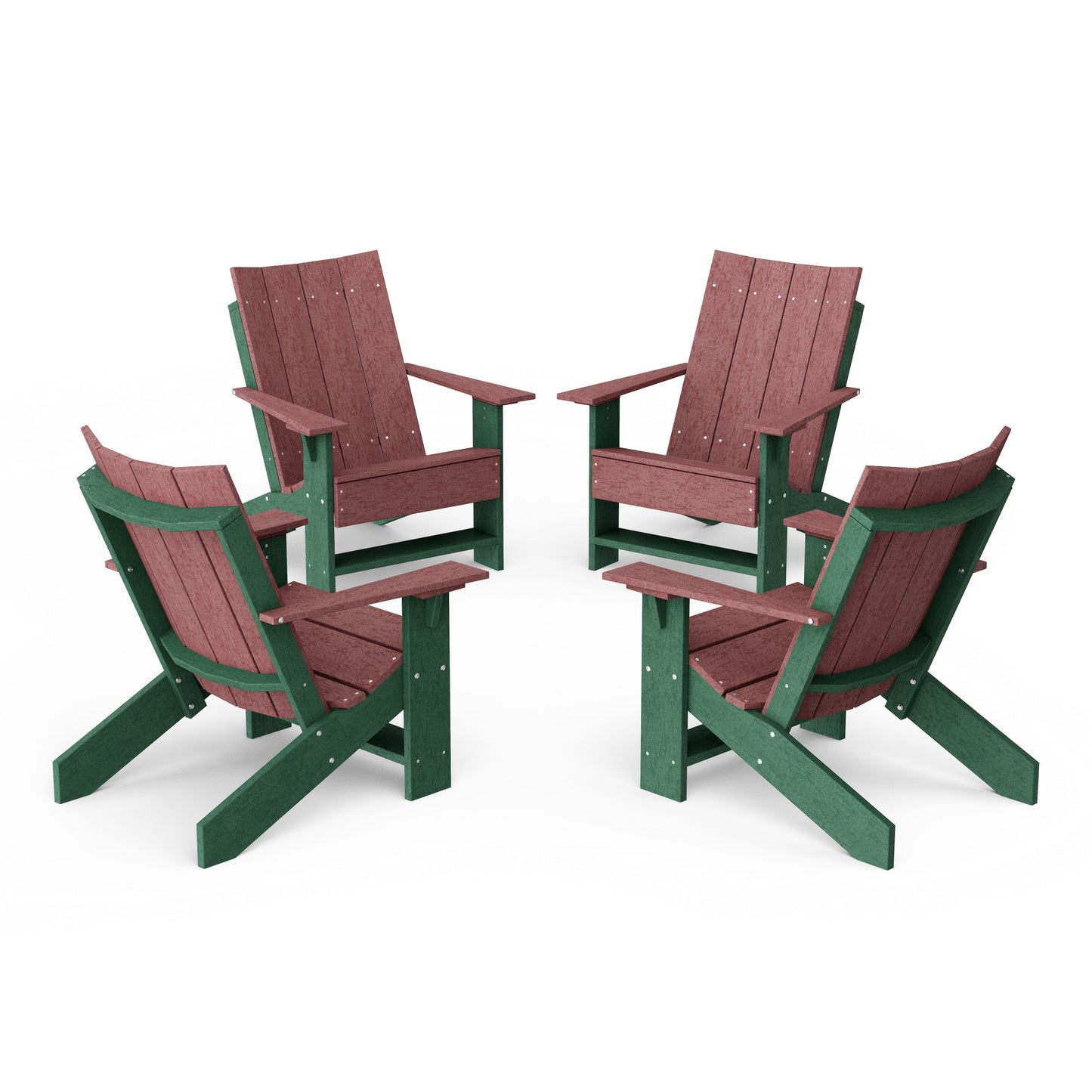 Contemporary Modern Adirondack Chairs Set of 4