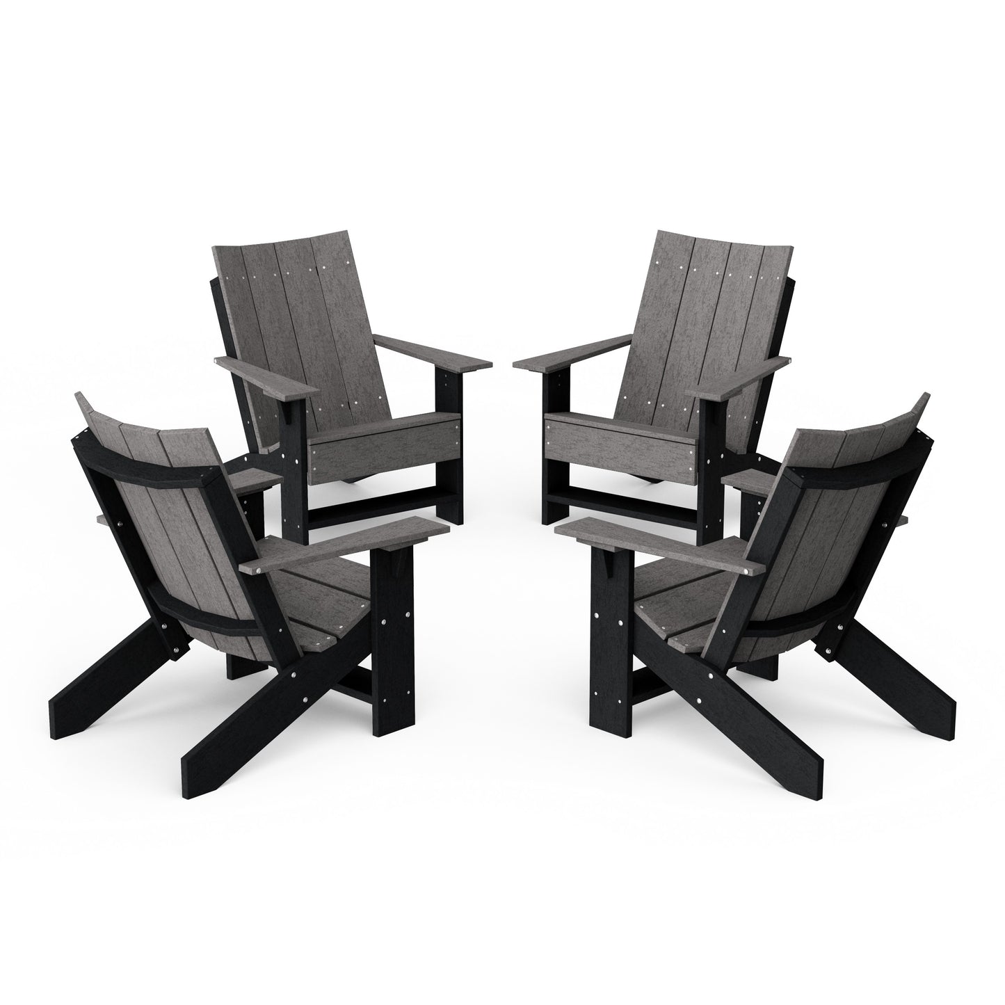 Contemporary Modern Adirondack Chairs Set of 4