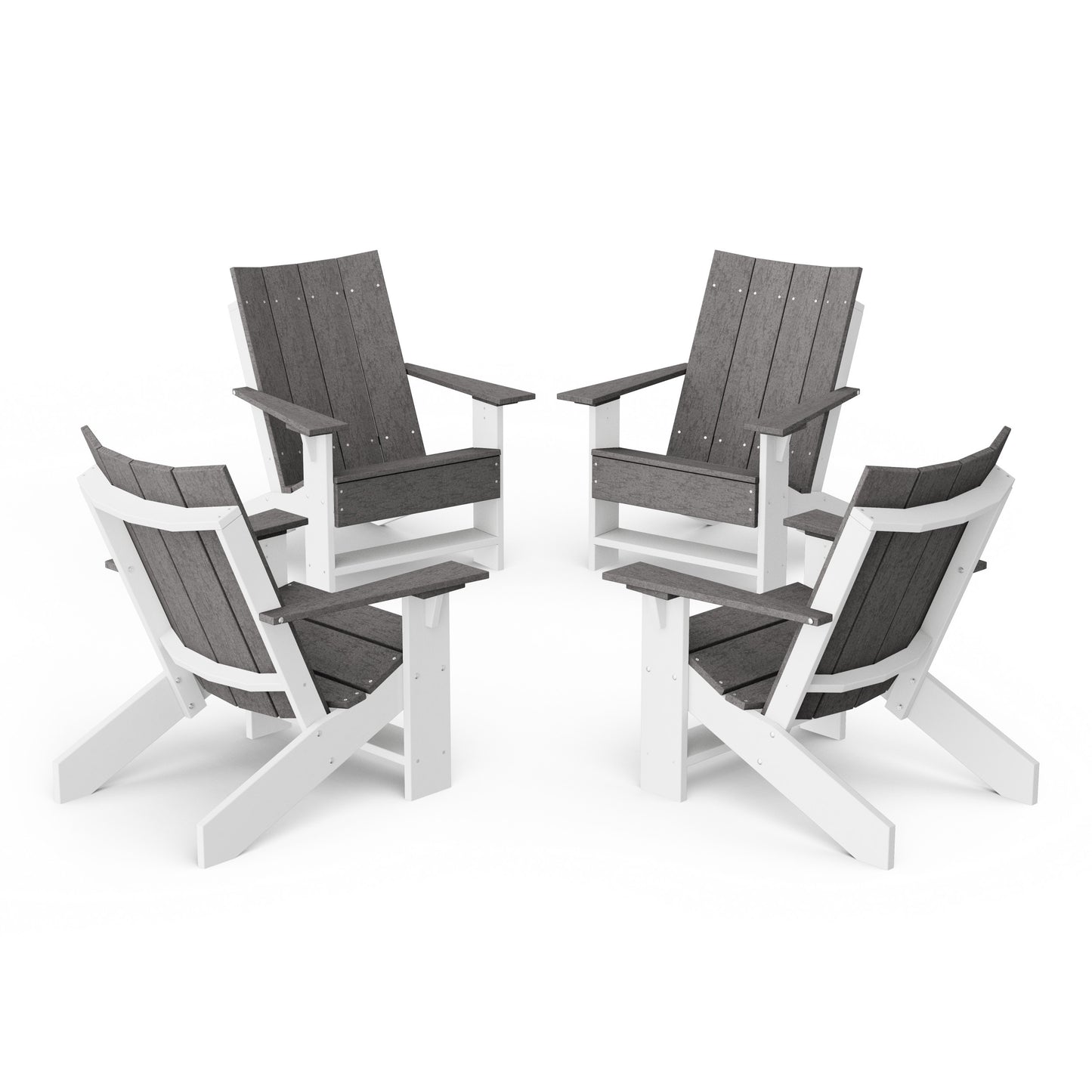 Contemporary Modern Adirondack Chairs Set of 4