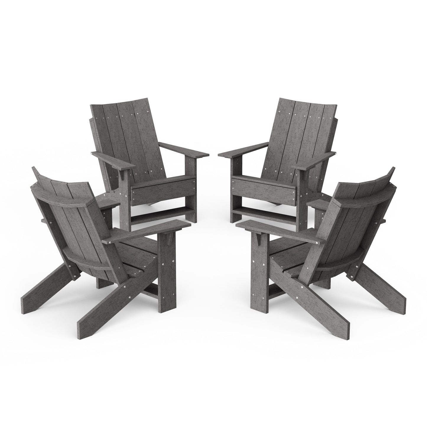 Contemporary Modern Adirondack Chairs Set of 4