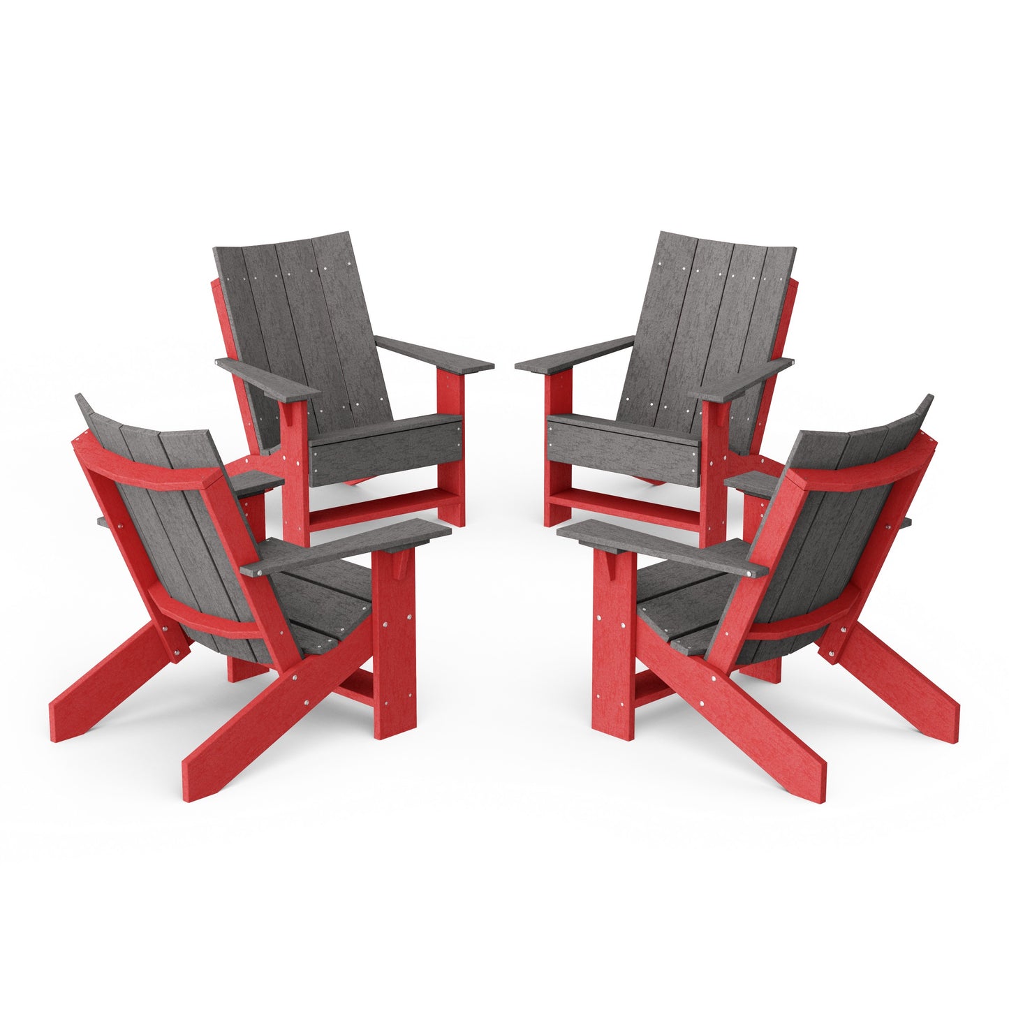 Contemporary Modern Adirondack Chairs Set of 4