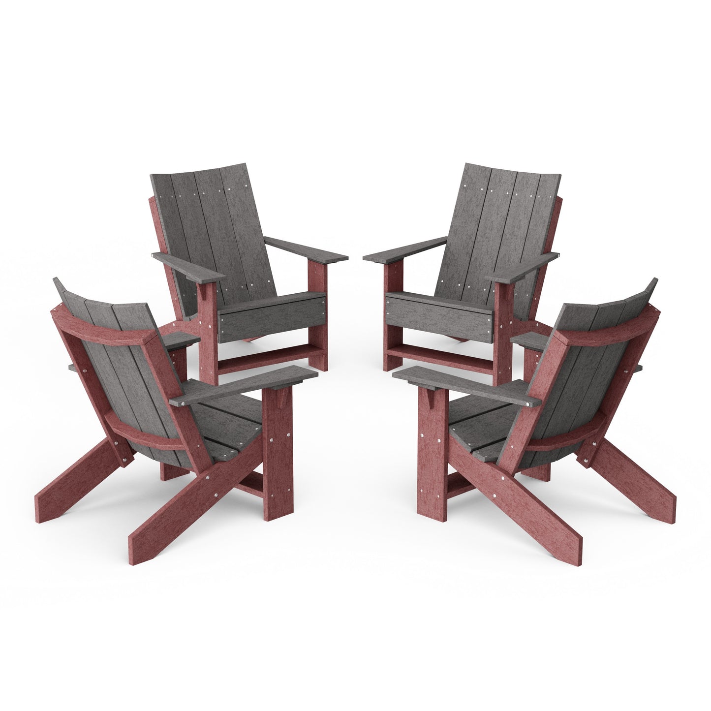 Contemporary Modern Adirondack Chairs Set of 4