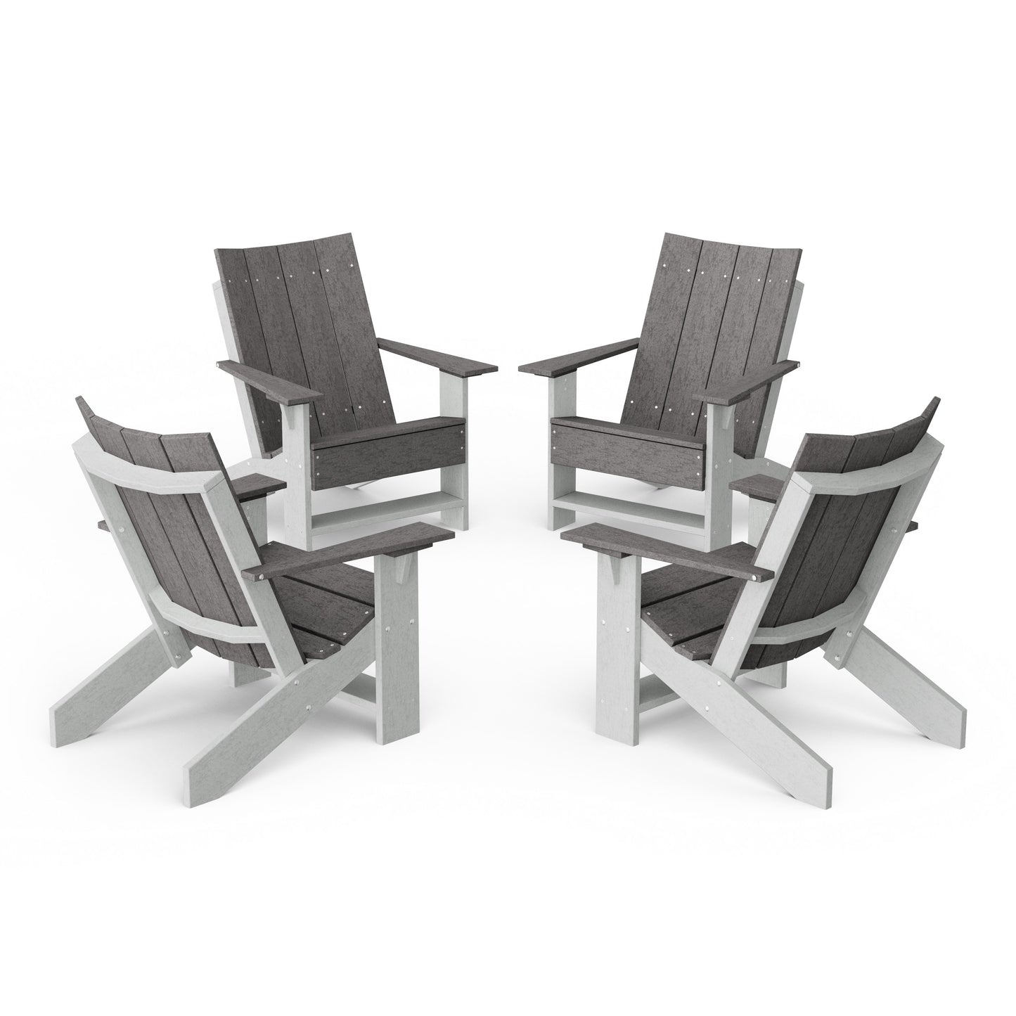 Contemporary Modern Adirondack Chairs Set of 4