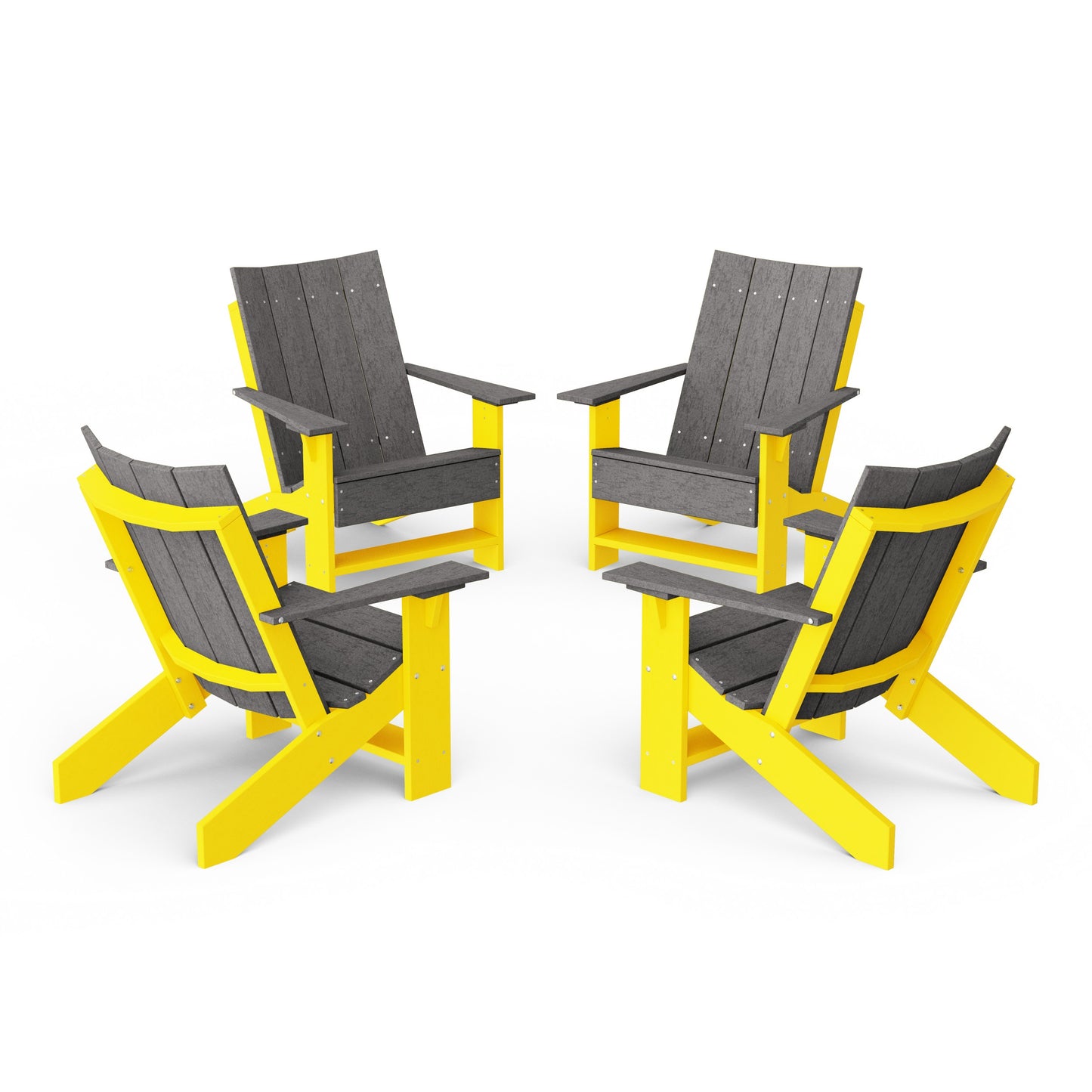 Contemporary Modern Adirondack Chairs Set of 4