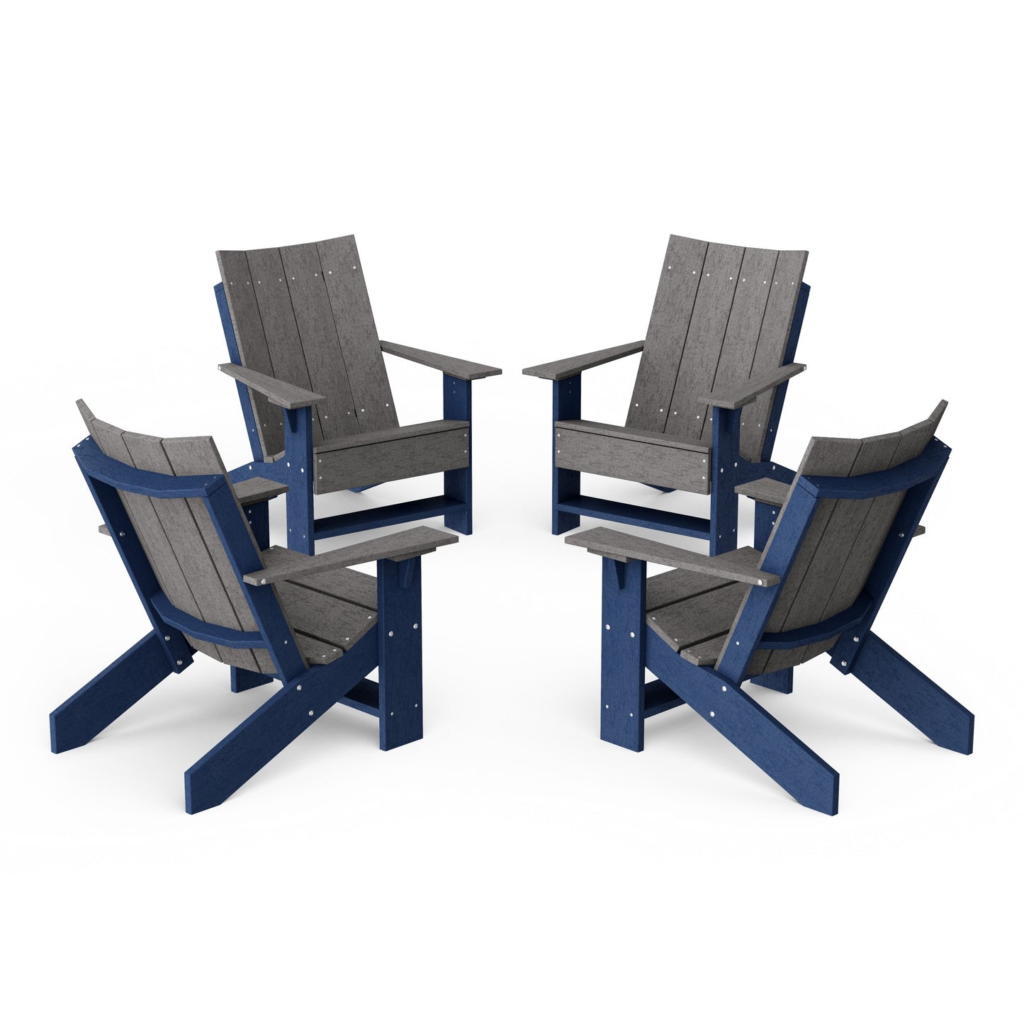 Contemporary Modern Adirondack Chairs Set of 4