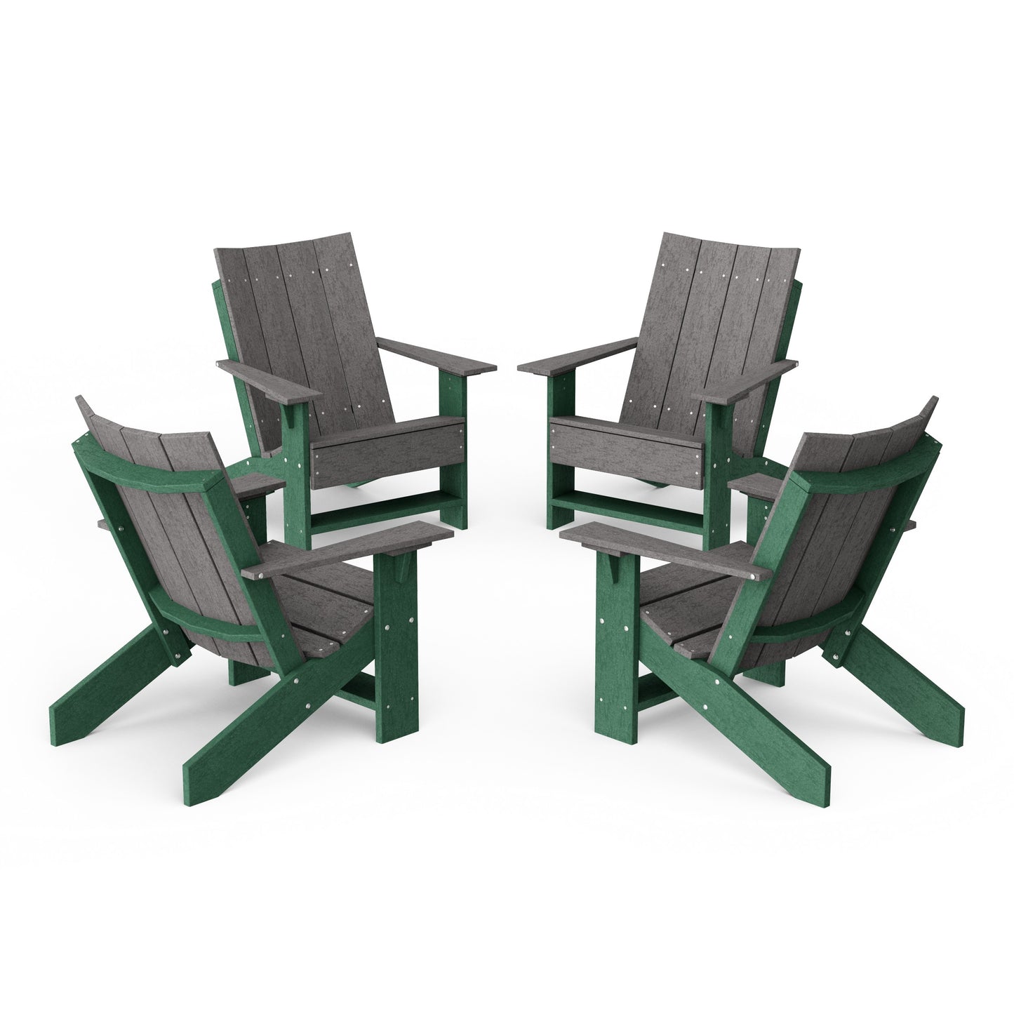 Contemporary Modern Adirondack Chairs Set of 4