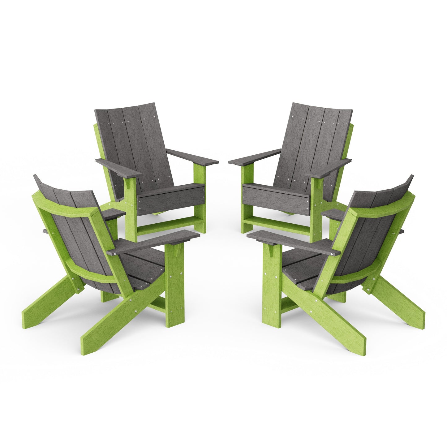 Contemporary Modern Adirondack Chairs Set of 4