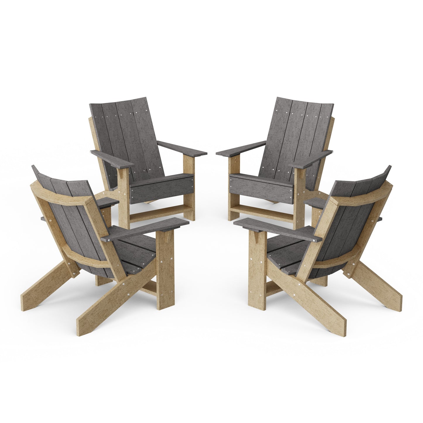 Contemporary Modern Adirondack Chairs Set of 4
