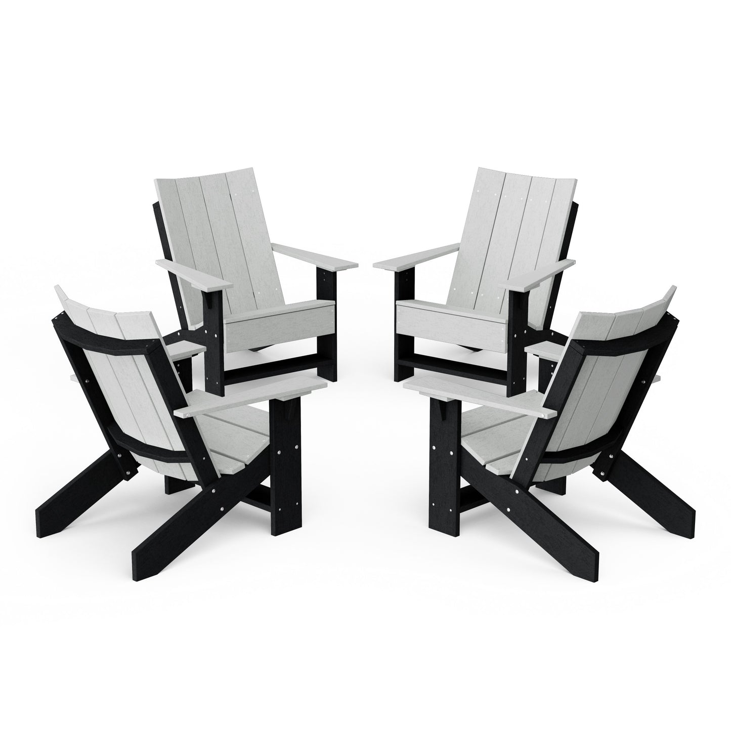 Contemporary Modern Adirondack Chairs Set of 4