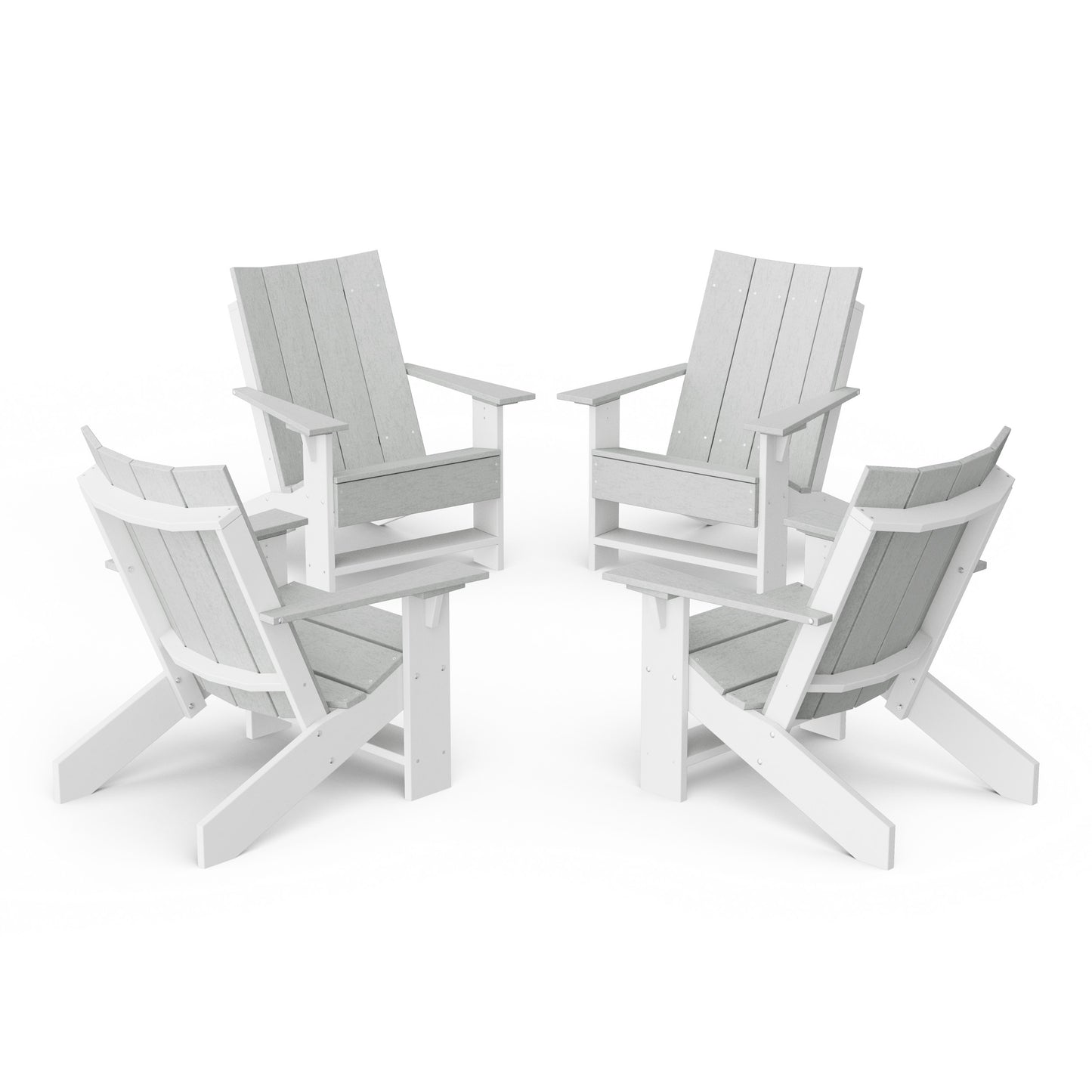 Contemporary Modern Adirondack Chairs Set of 4