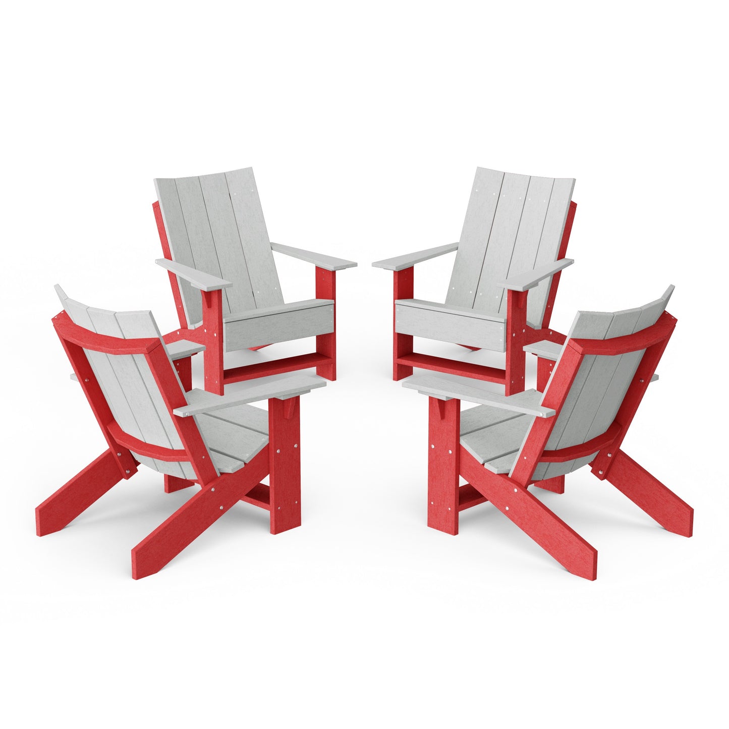 Contemporary Modern Adirondack Chairs Set of 4