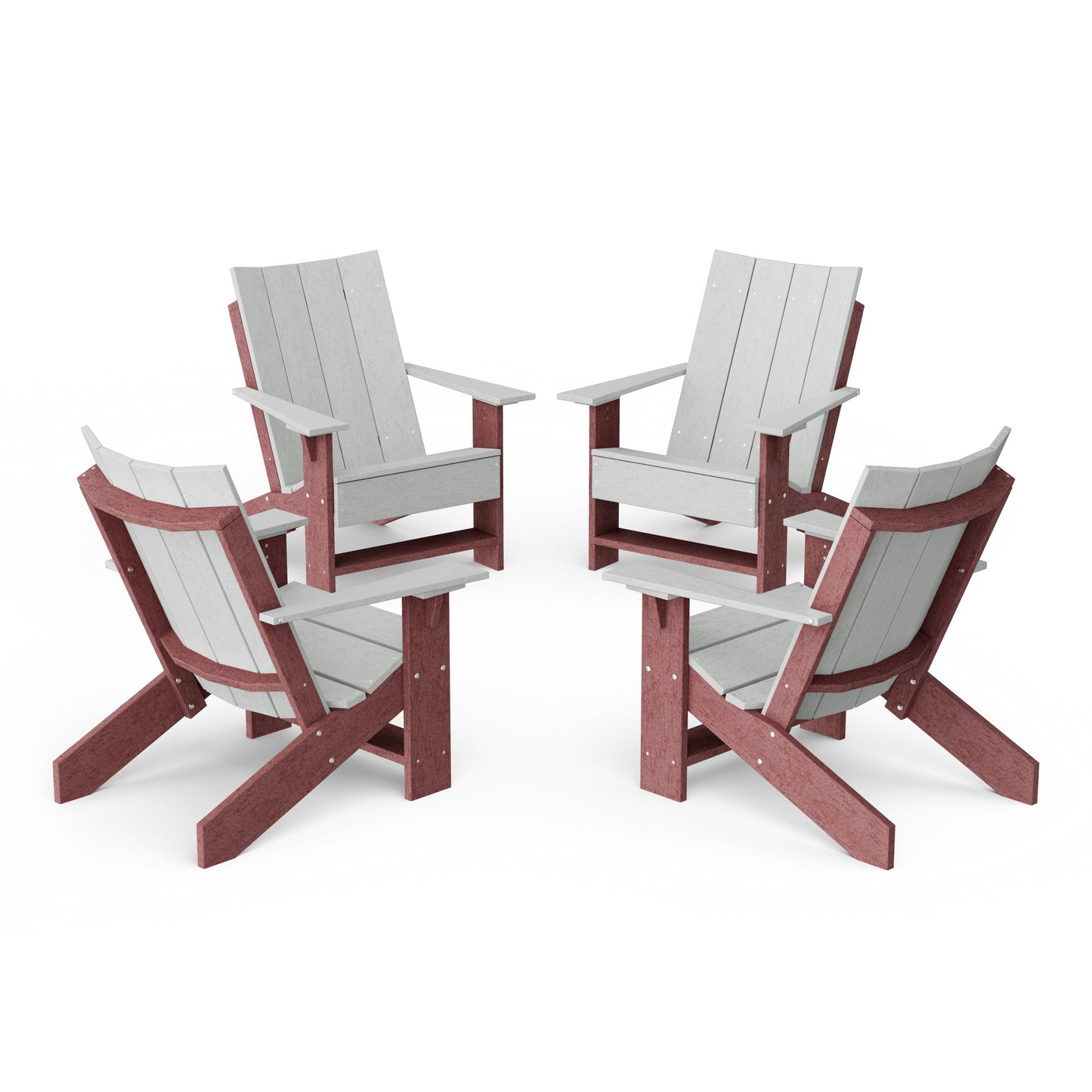 Contemporary Modern Adirondack Chairs Set of 4
