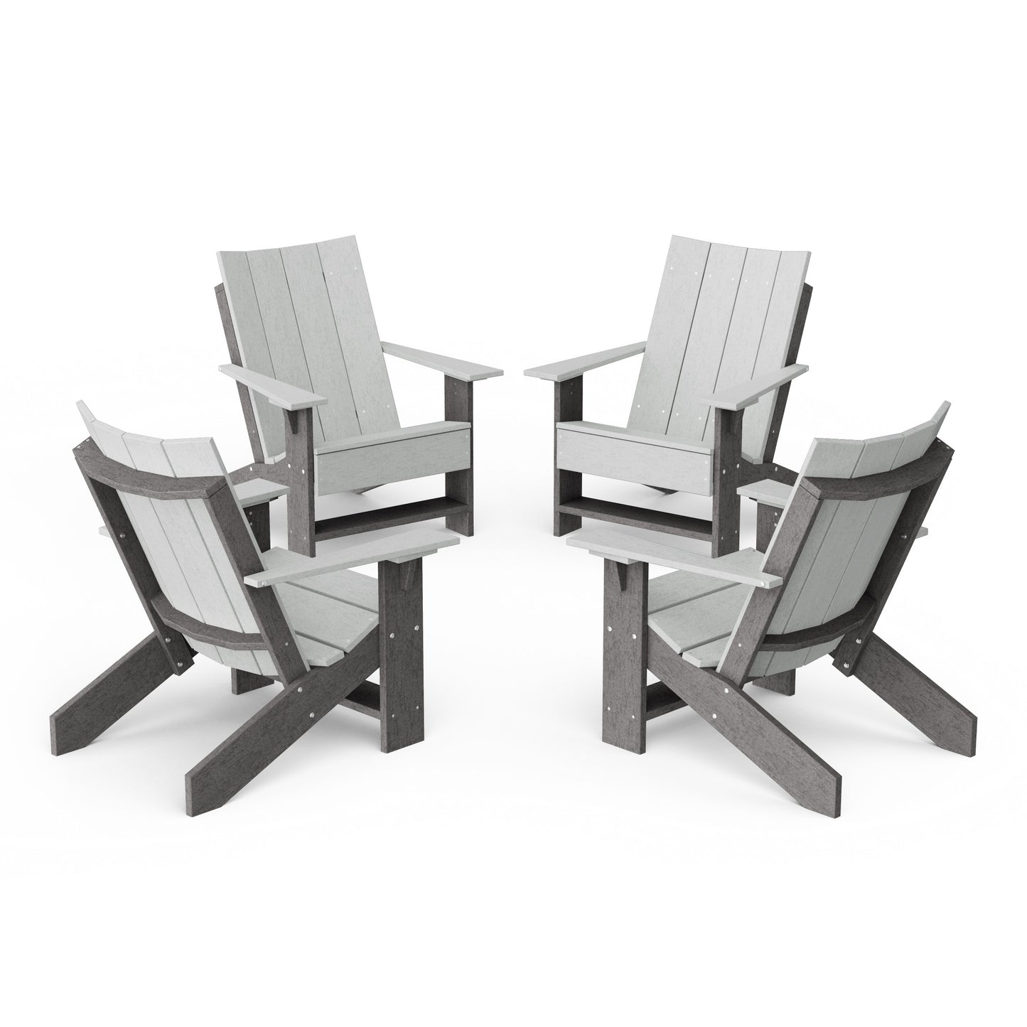 Contemporary Modern Adirondack Chairs Set of 4