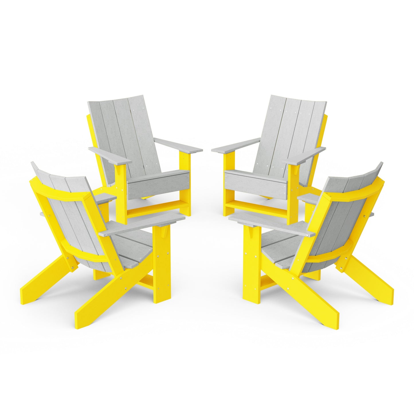 Contemporary Modern Adirondack Chairs Set of 4