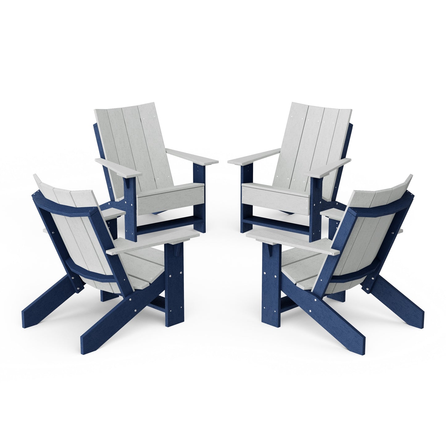 Contemporary Modern Adirondack Chairs Set of 4
