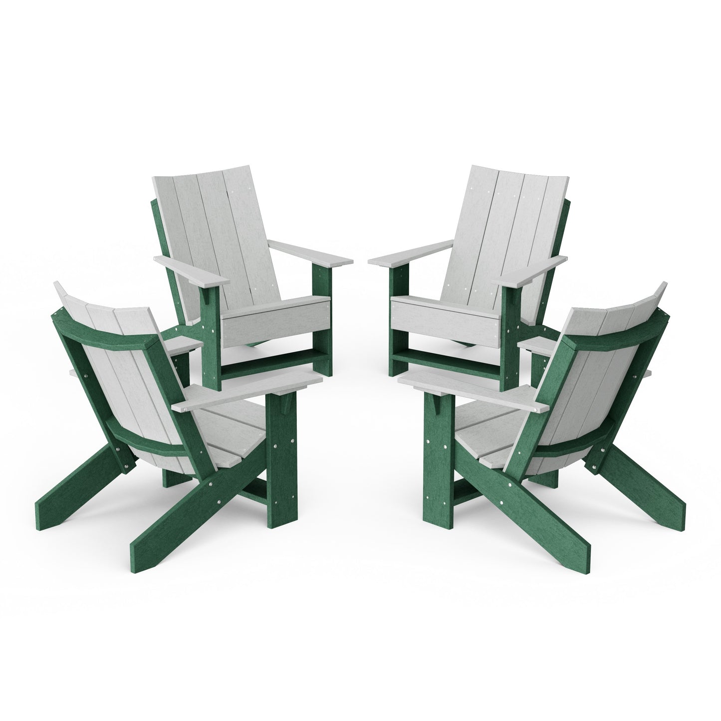 Contemporary Modern Adirondack Chairs Set of 4