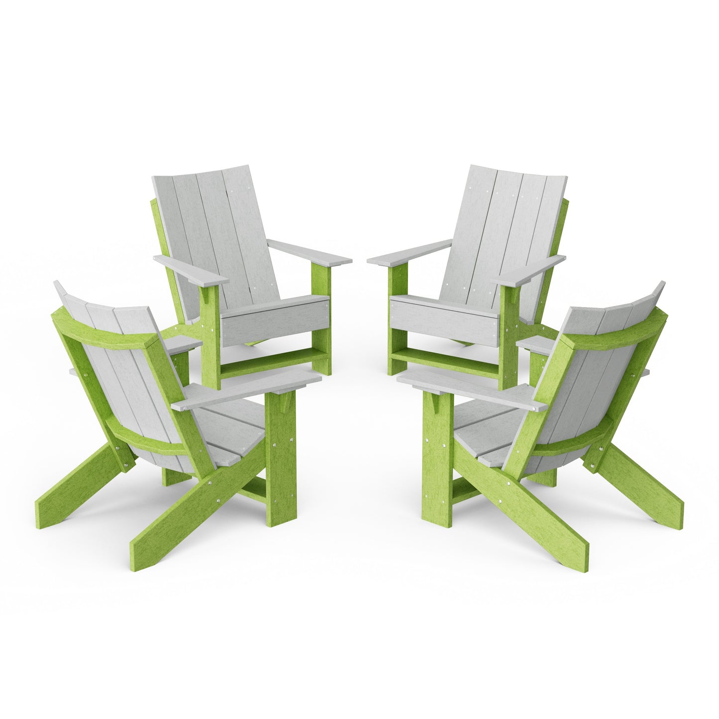 Contemporary Modern Adirondack Chairs Set of 4