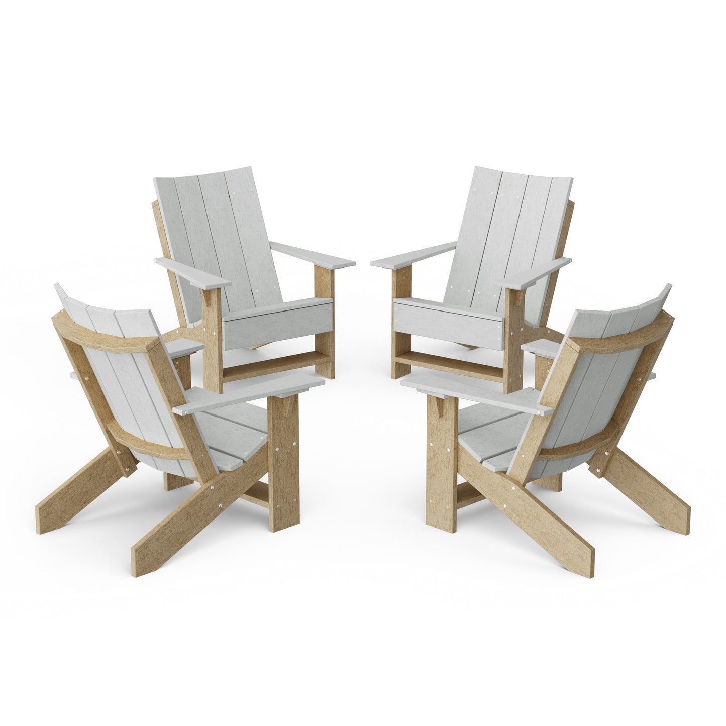 Contemporary Modern Adirondack Chairs Set of 4